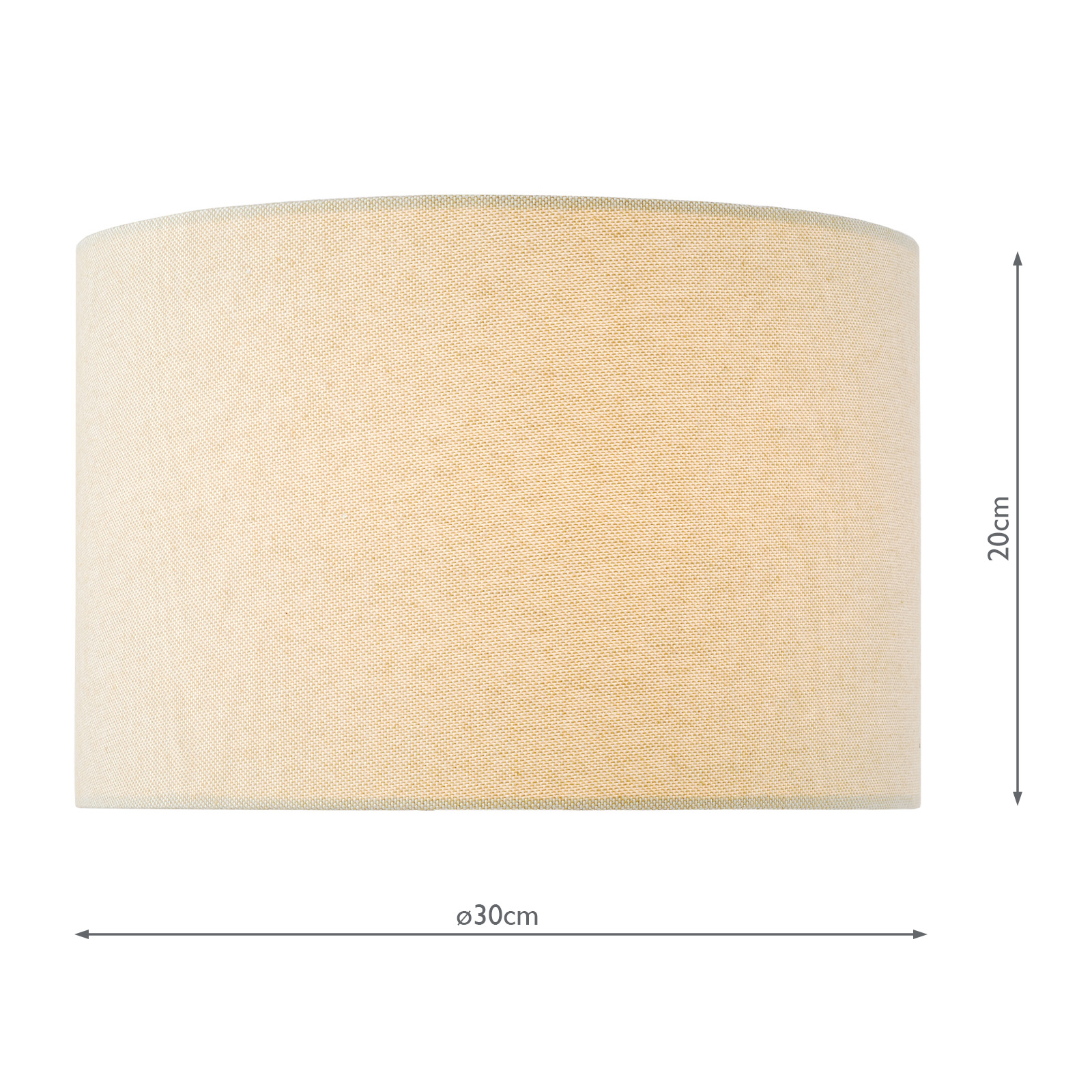 Kaulana Natural Cotton Drum Shade 30cm
