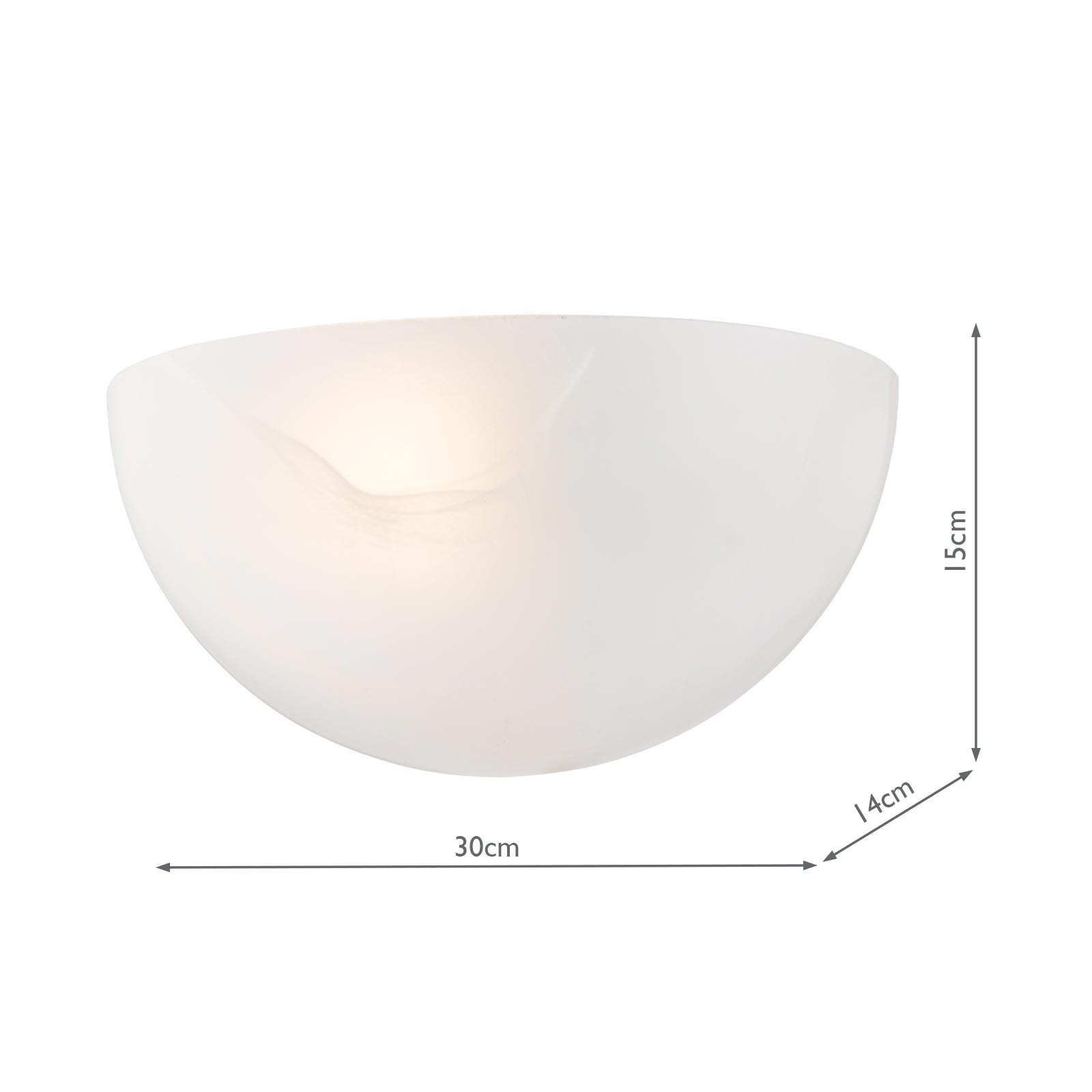 Keita Wall Light Alabaster Glass and Antique Bronze
