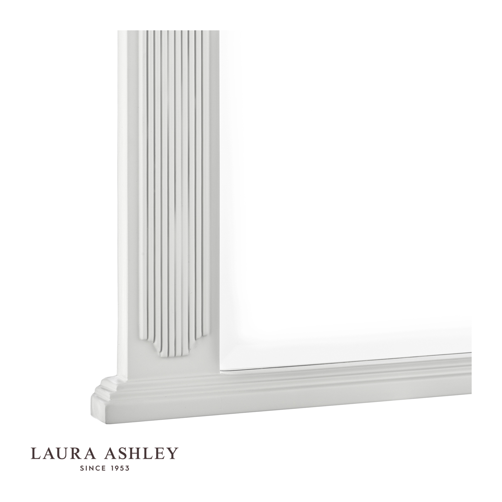 Laura Ashley Rossett Over Mantle Mirror Grey 70 x 120cm