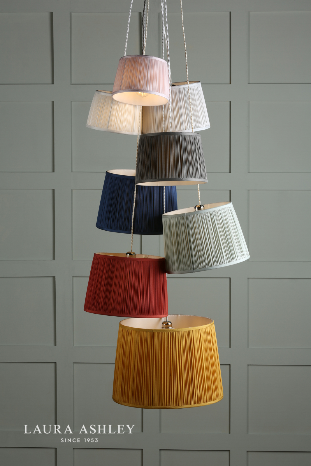 Laura Ashley Hemsley Silk Shade Sage 30.5cm/12 inch