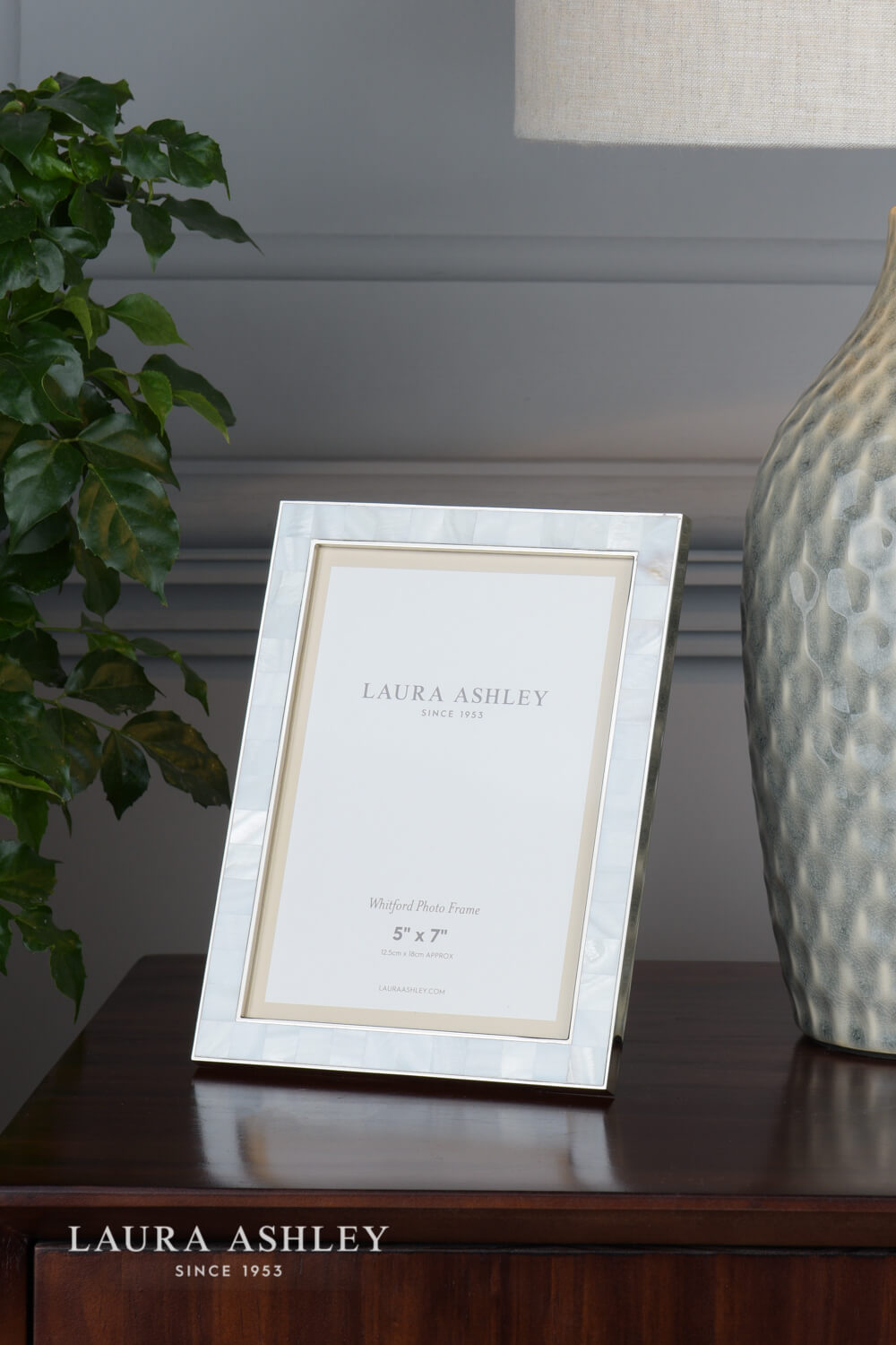 Laura Ashley Whitford Photo Frame Polished Nickel