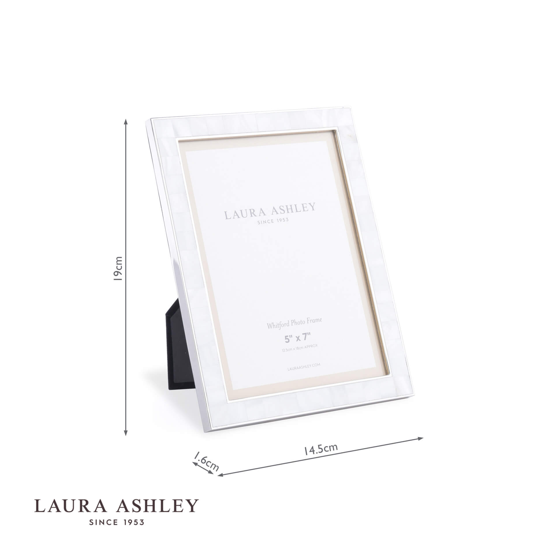 Laura Ashley Whitford Photo Frame Polished Nickel
