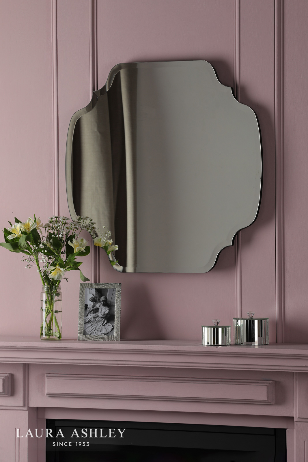 Laura Ashley Rochelle Square Mirror 60 X 60cm