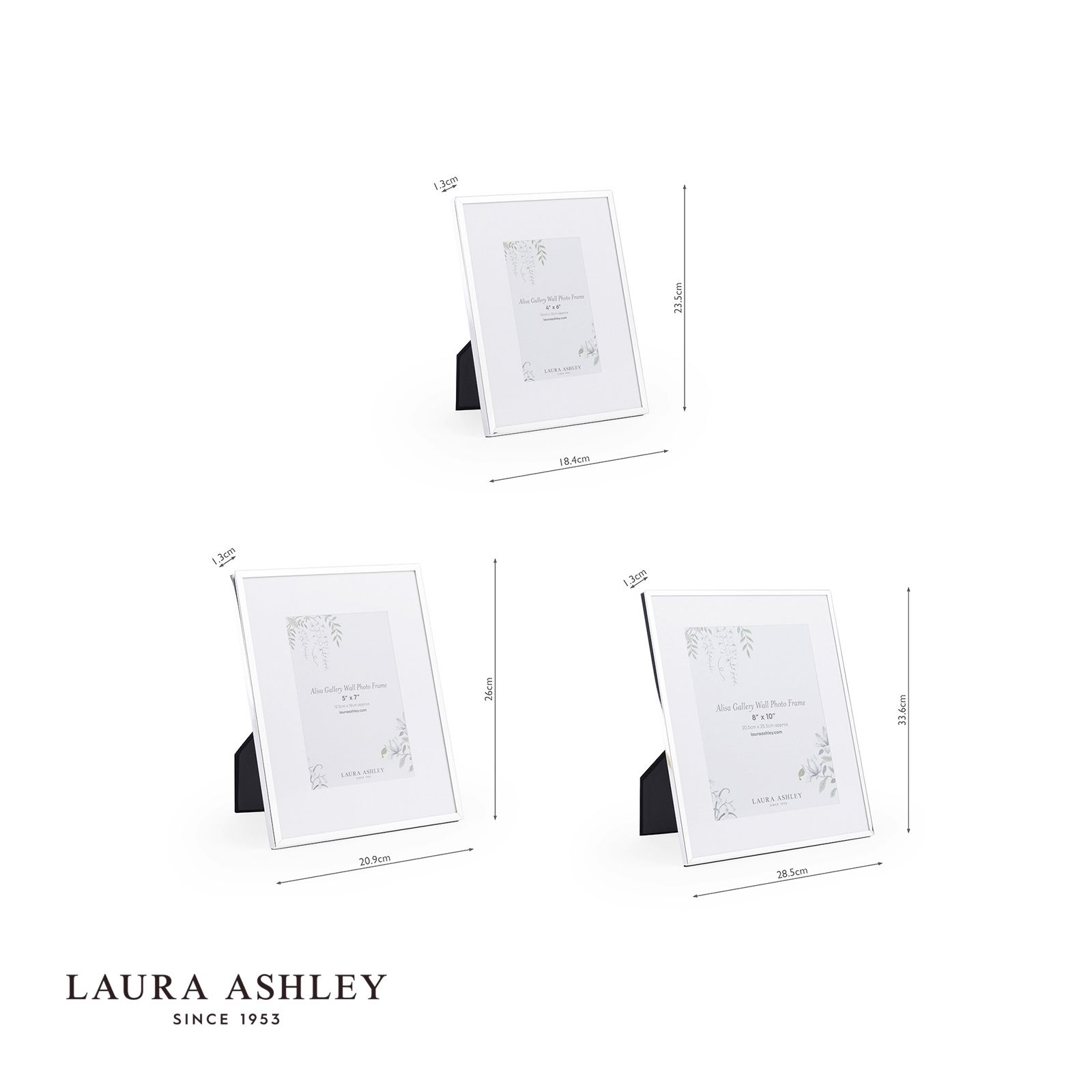 Laura Ashley Alisa Photo Frame Polished Silver