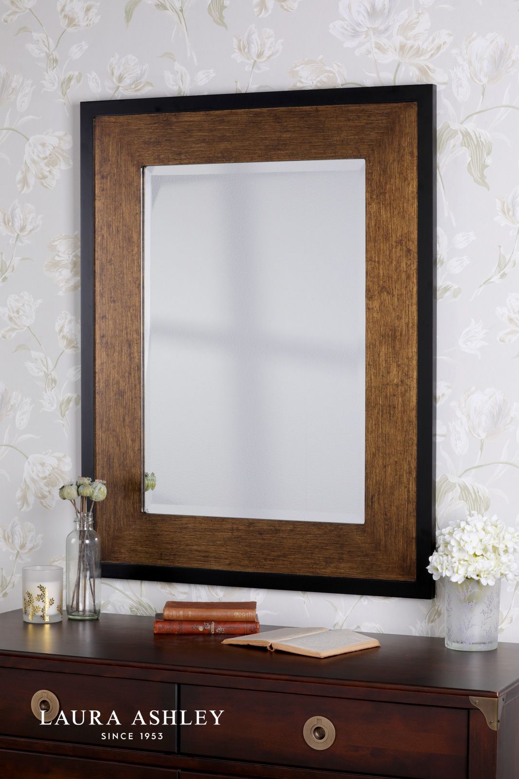 Laura Ashley Cara Small Mirror Mottled Bronze 93 X 72.5cm