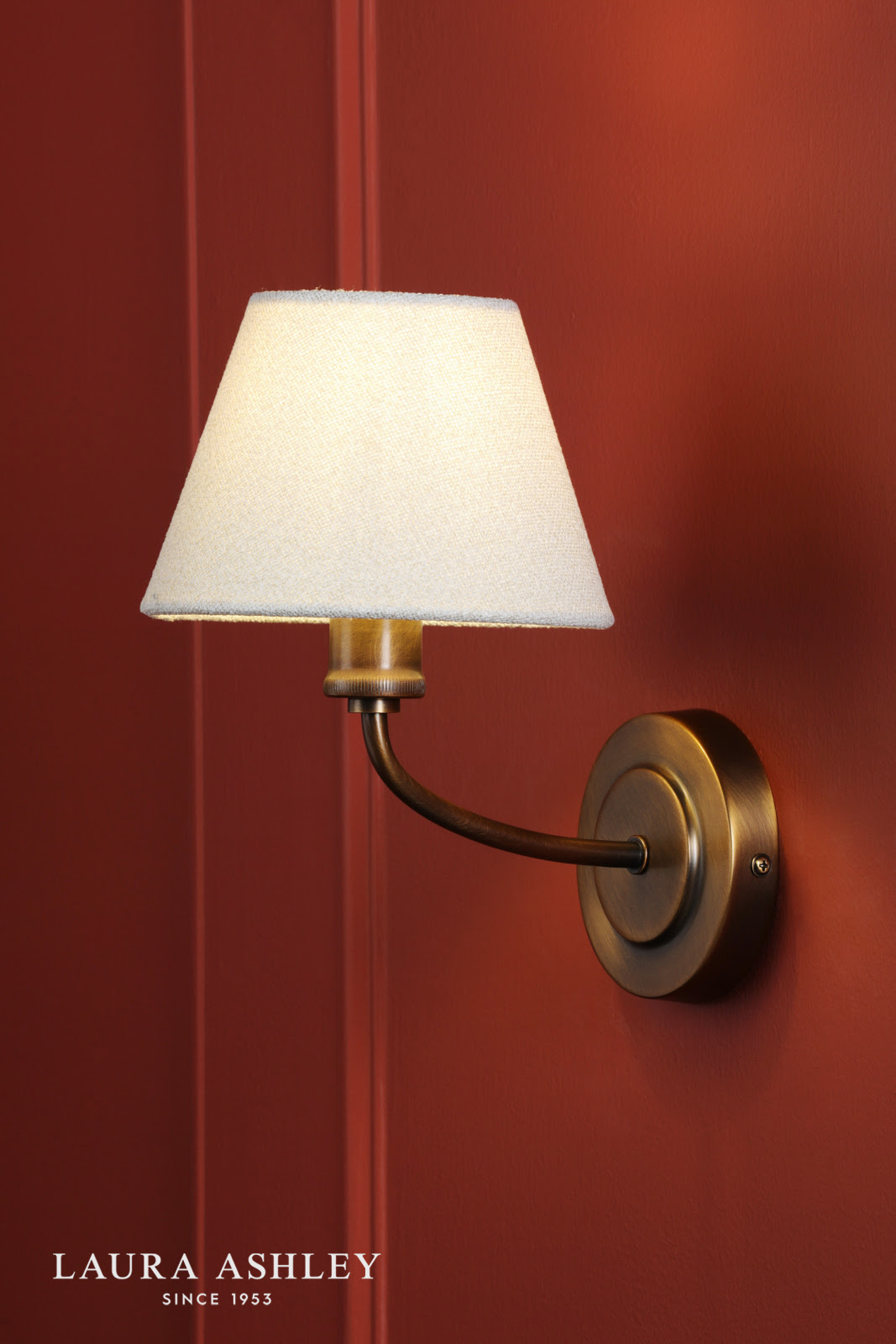Laura Ashley Denston Wall Light Antique Bronze With Shade