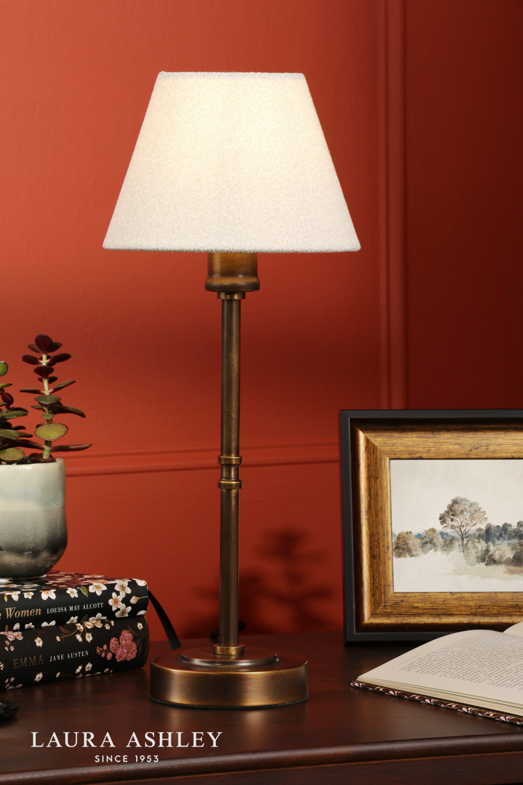 Laura Ashley Denston Table Lamp Antique Bronze With Shade