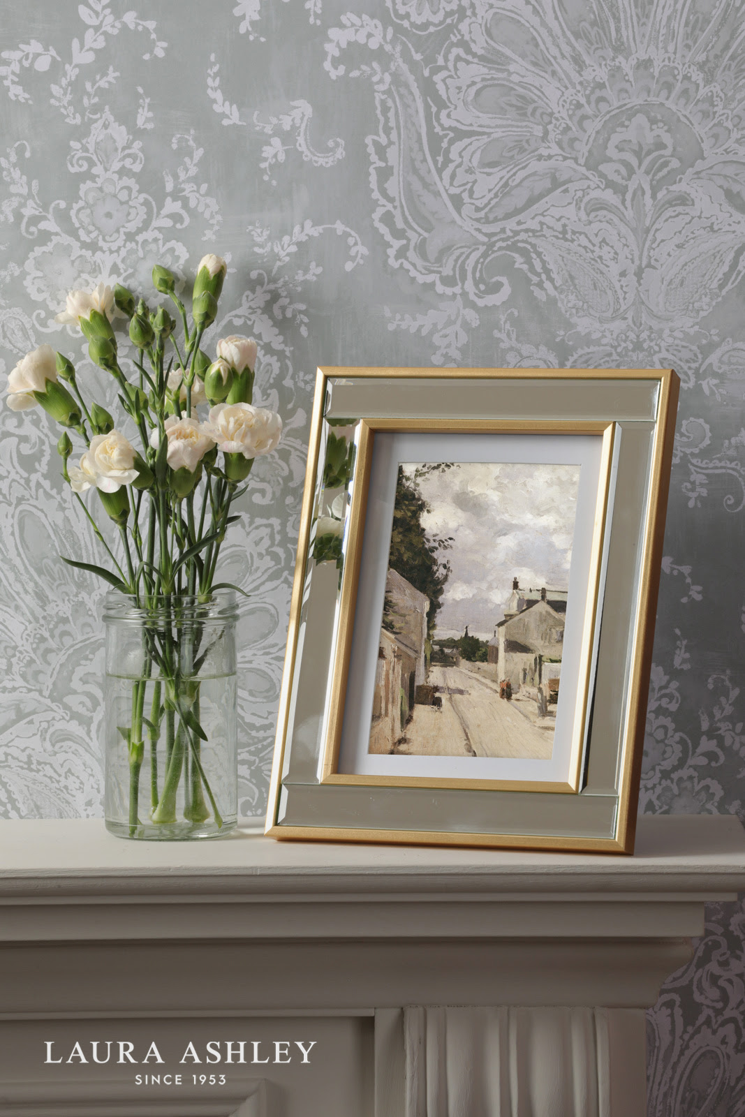 Clemence Photo Frame Mirror and Gold Leaf 5