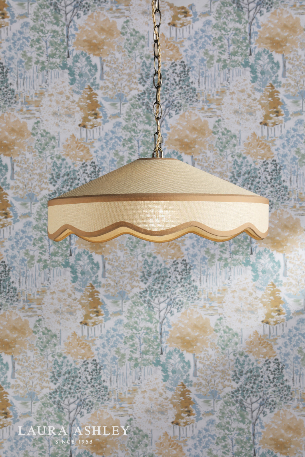 Laura Ashley Buckenham Pendant Rattan