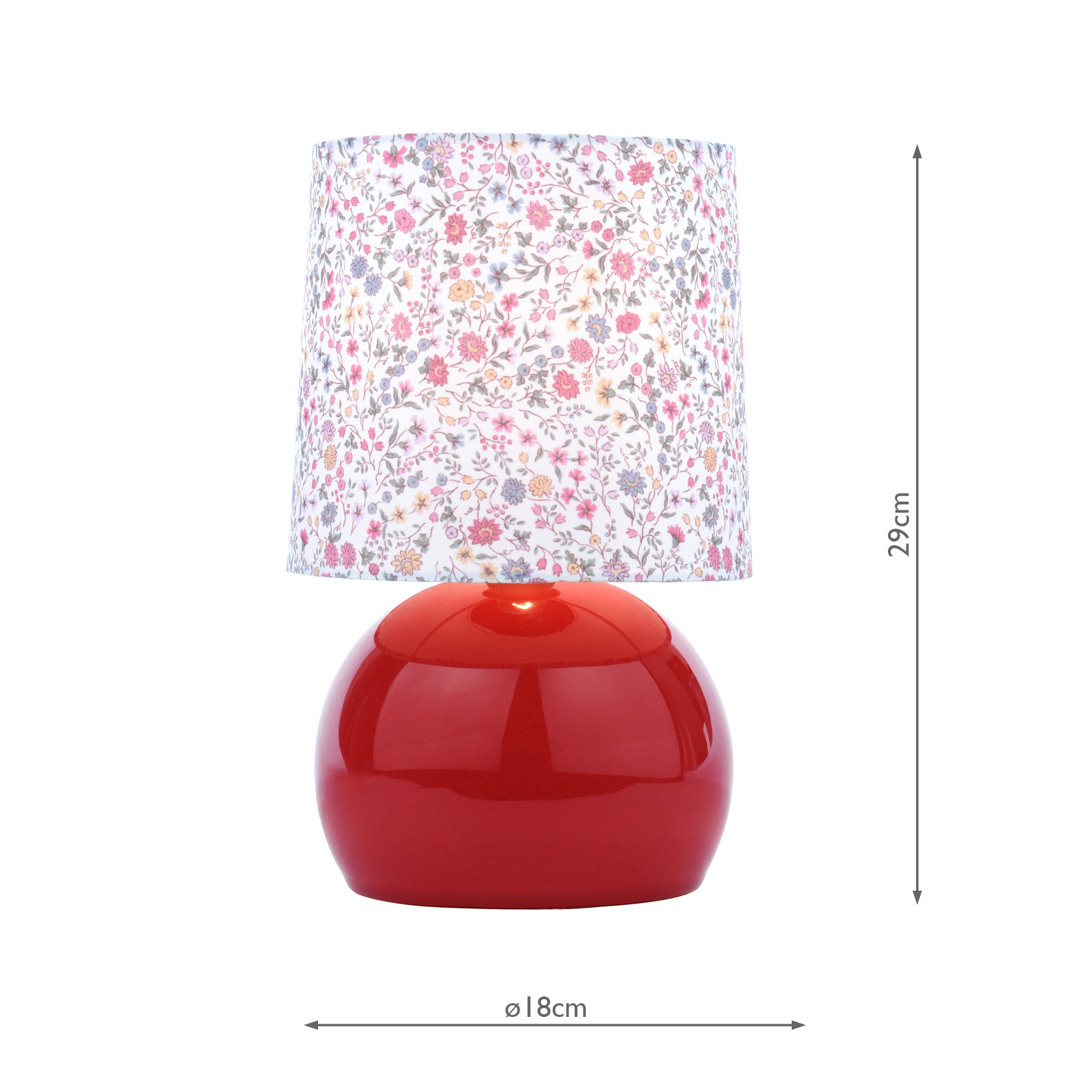 Laura Ashley Knowlton Table Lamp Pink Ceramic With Shade