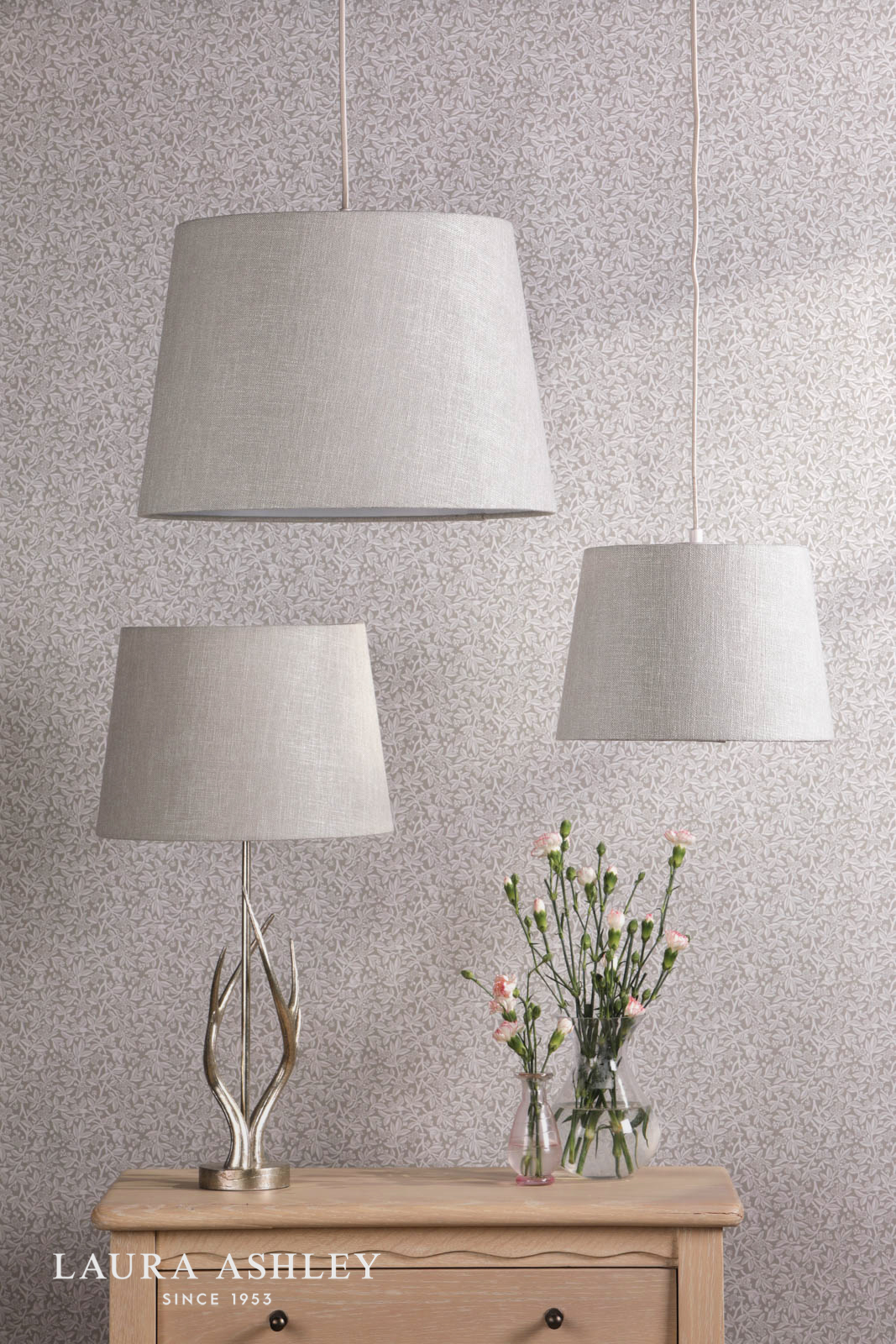 Laura Ashley Bacall Natural Linen Empire Shade 25cm/10 inch