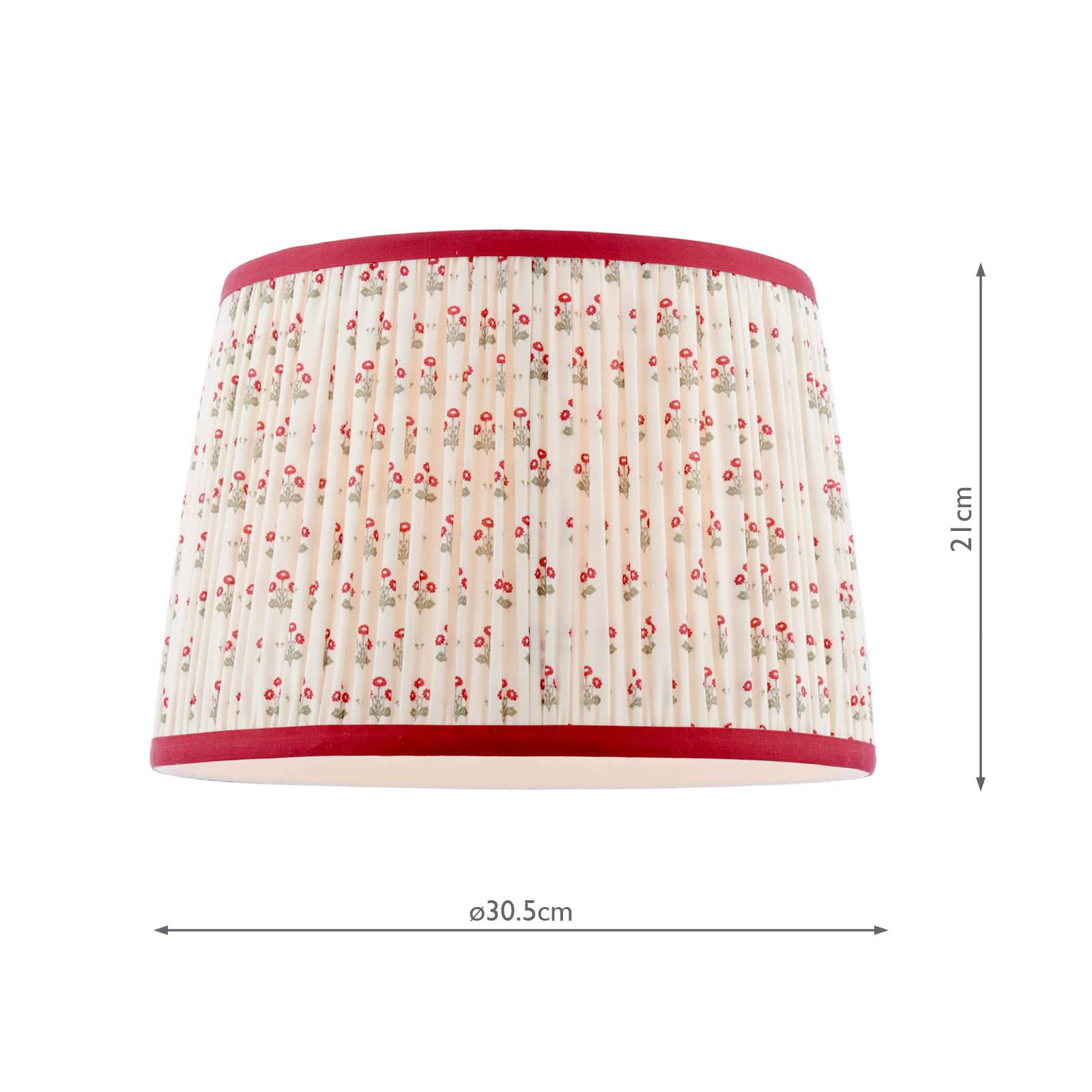 Laura Ashley Harthill Daisies Cream Cotton Tapered Drum Shade 30cm/12 inch