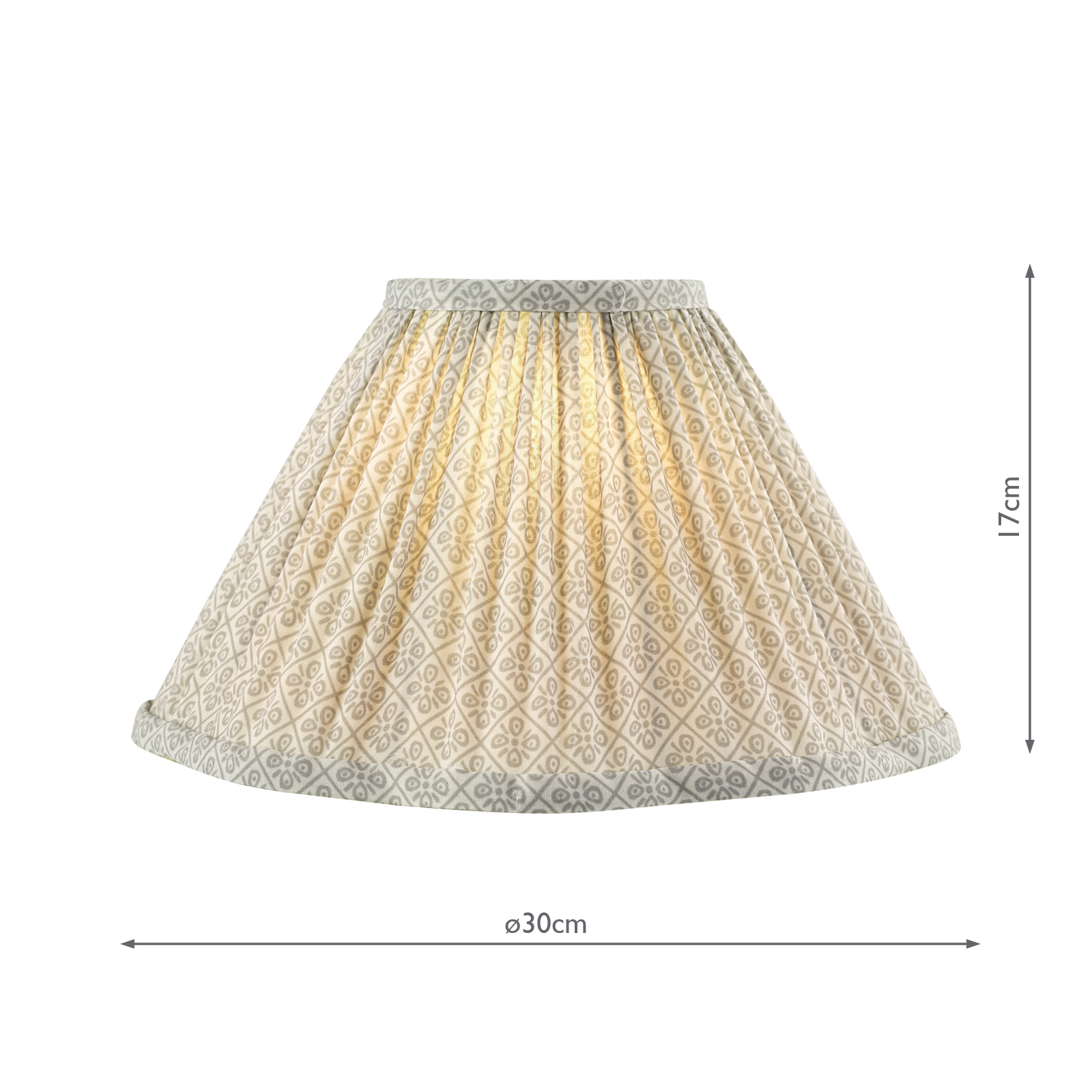 Laura Ashley Longcroft Natural Cotton Scalloped Shade 30cm/12 Inch