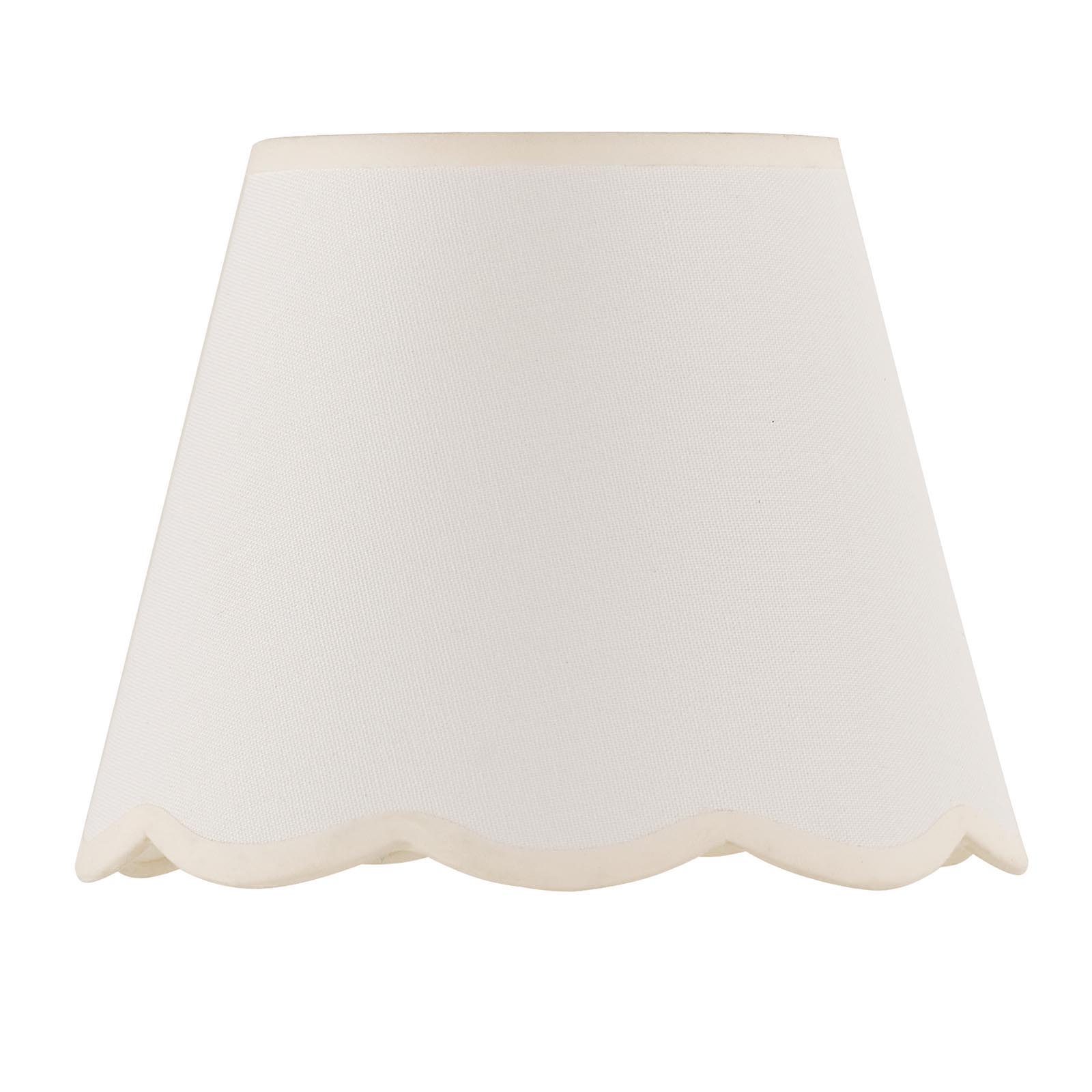 Lupo Ivory Linen Scalloped Shade 23cm