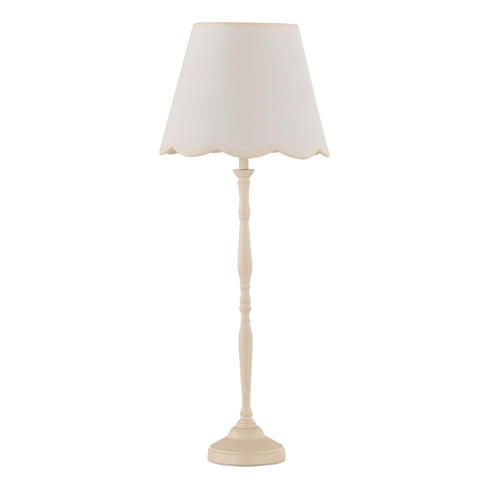 Lupo Ivory Linen Scalloped Shade 23cm