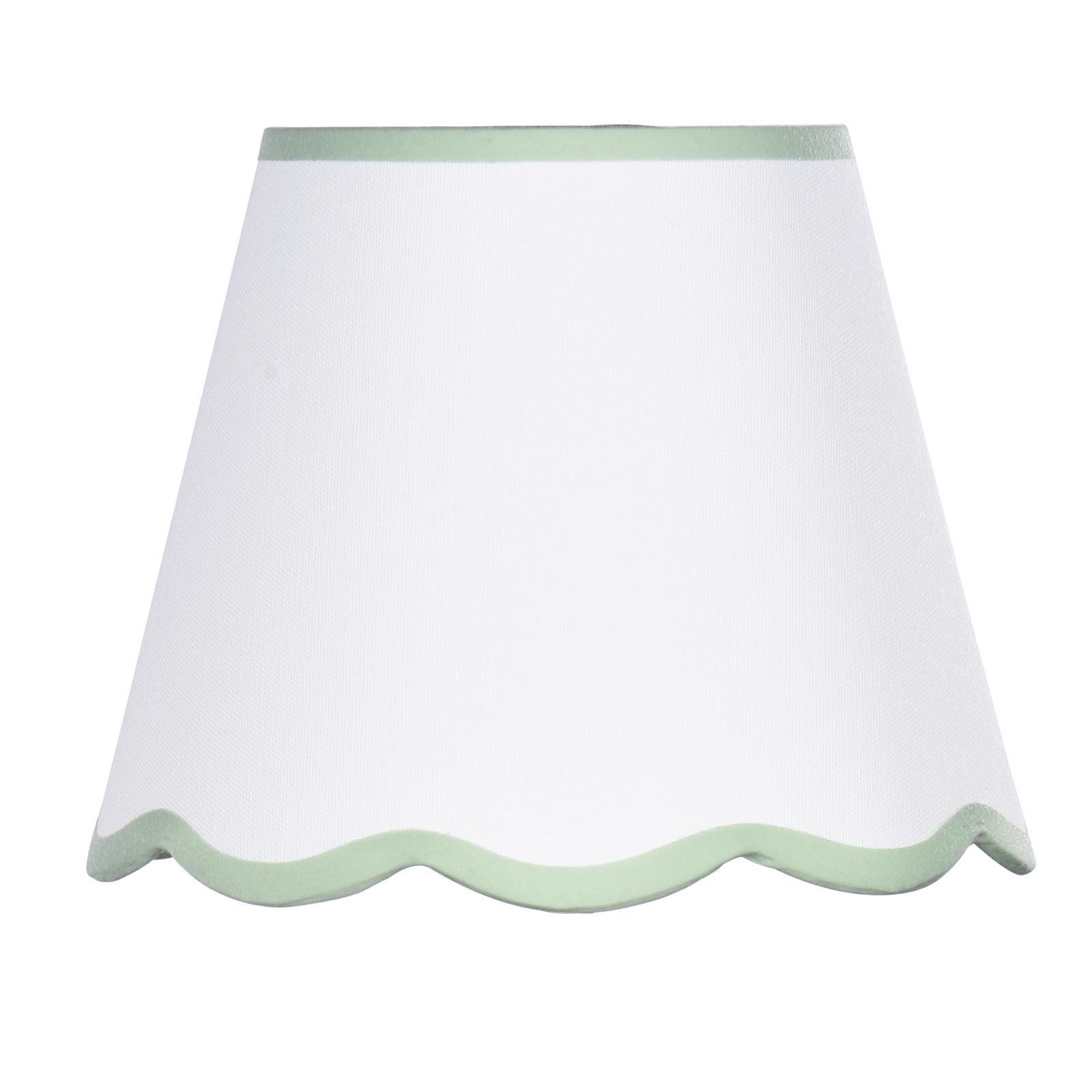 Lupo Ivory Linen Scalloped Shade 23cm