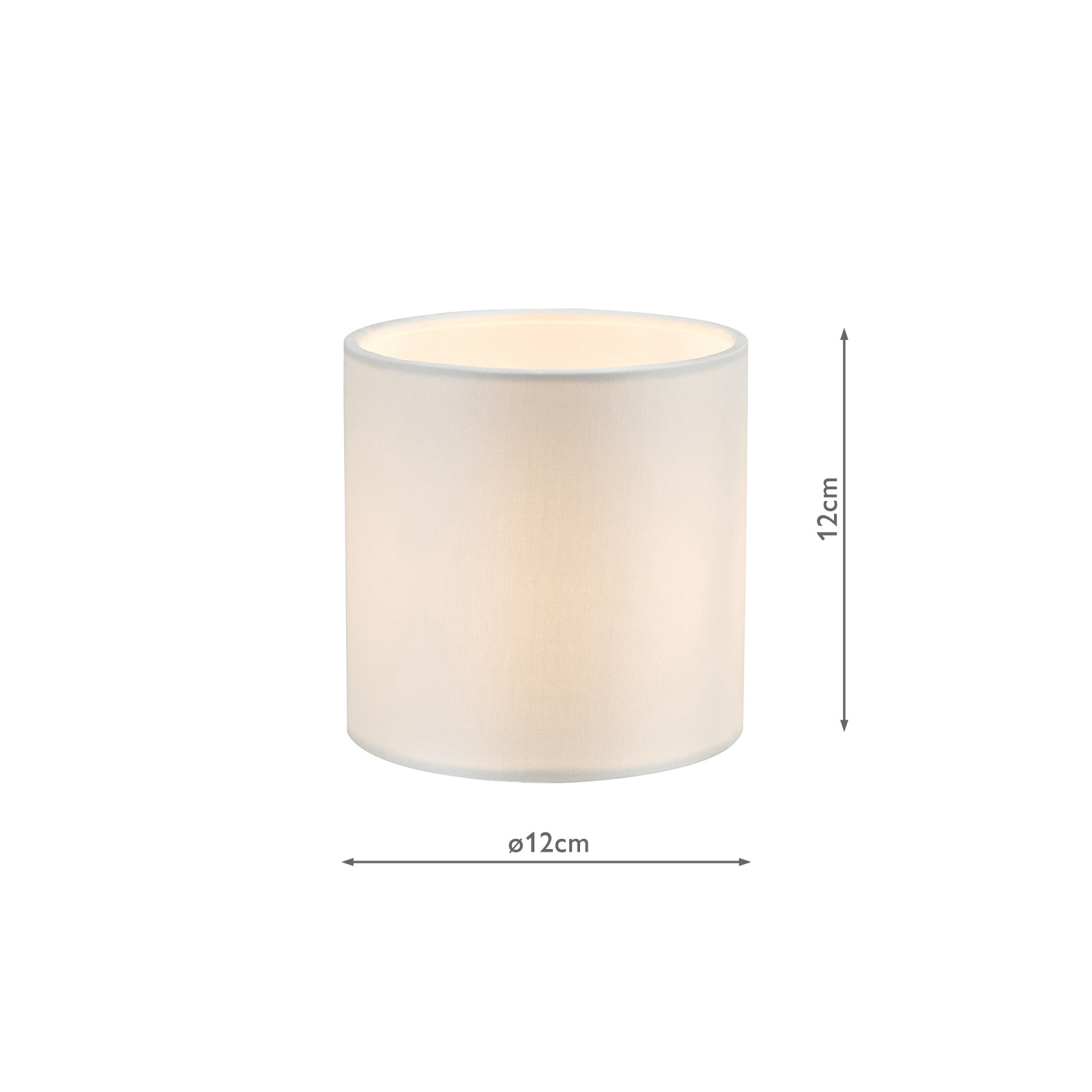 Lyris Ivory Cotton Drum Shade 12cm