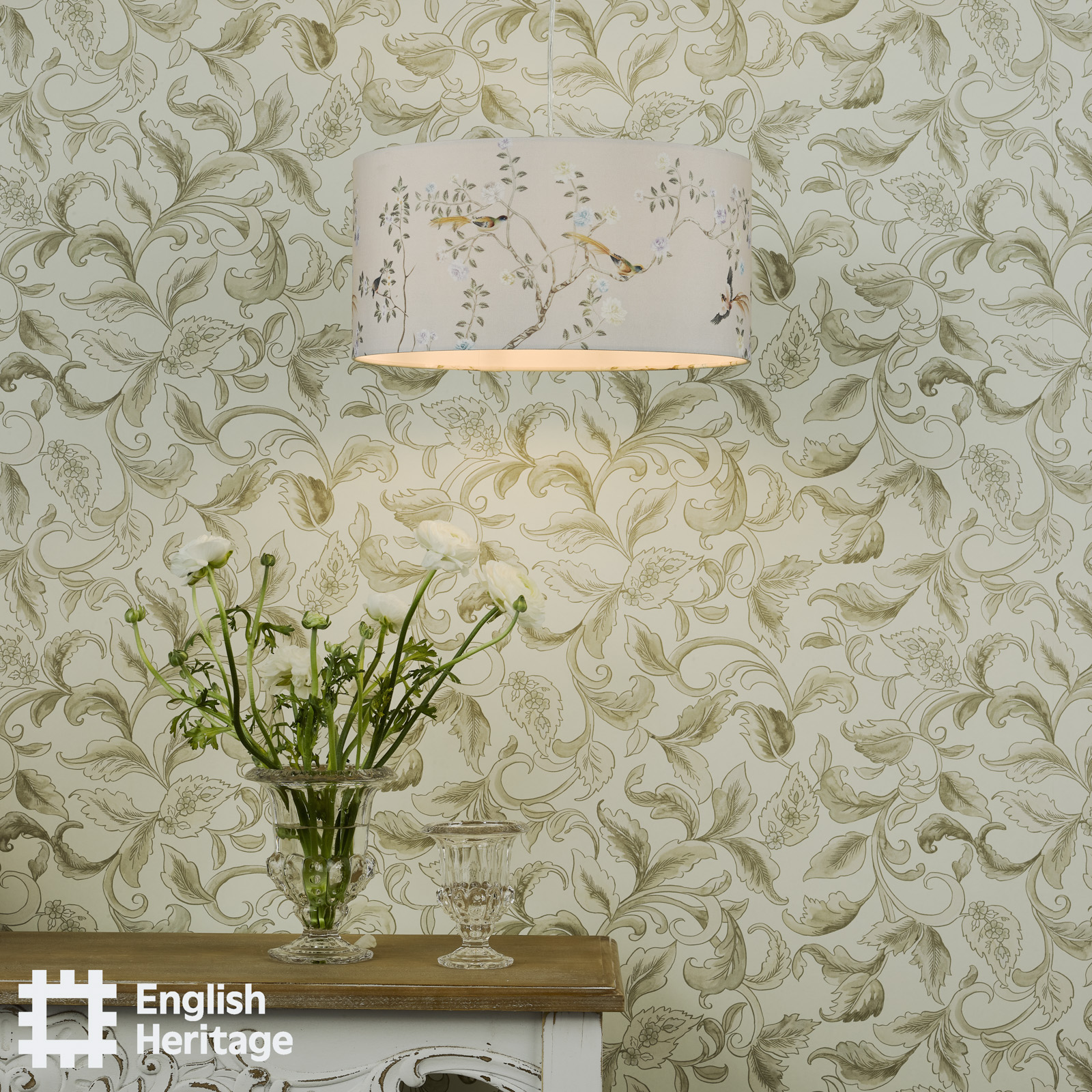 Marble Hill Taupe Cotton Drum Shade 40cm