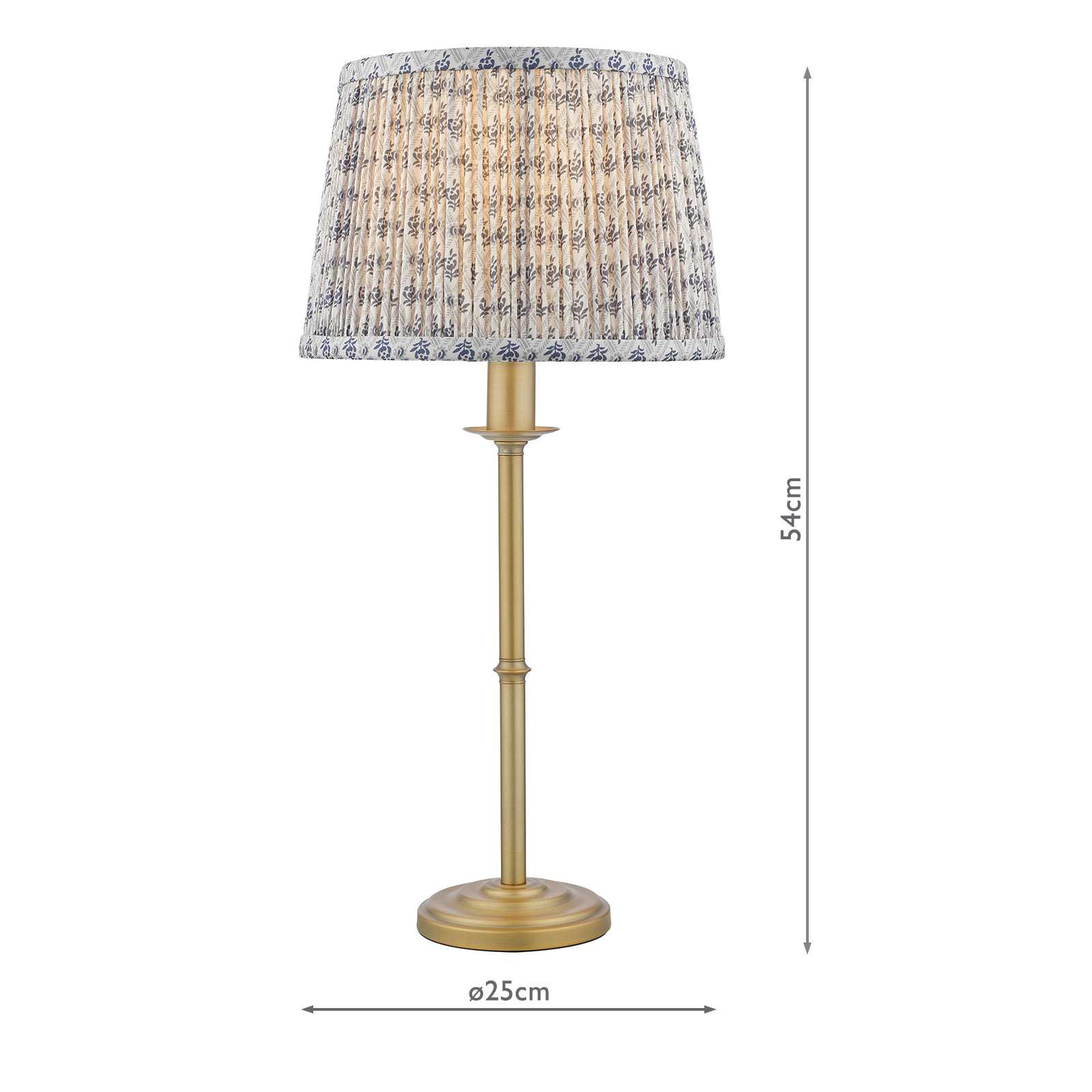 Marble Hill Table Lamp Aged Brass With Shade