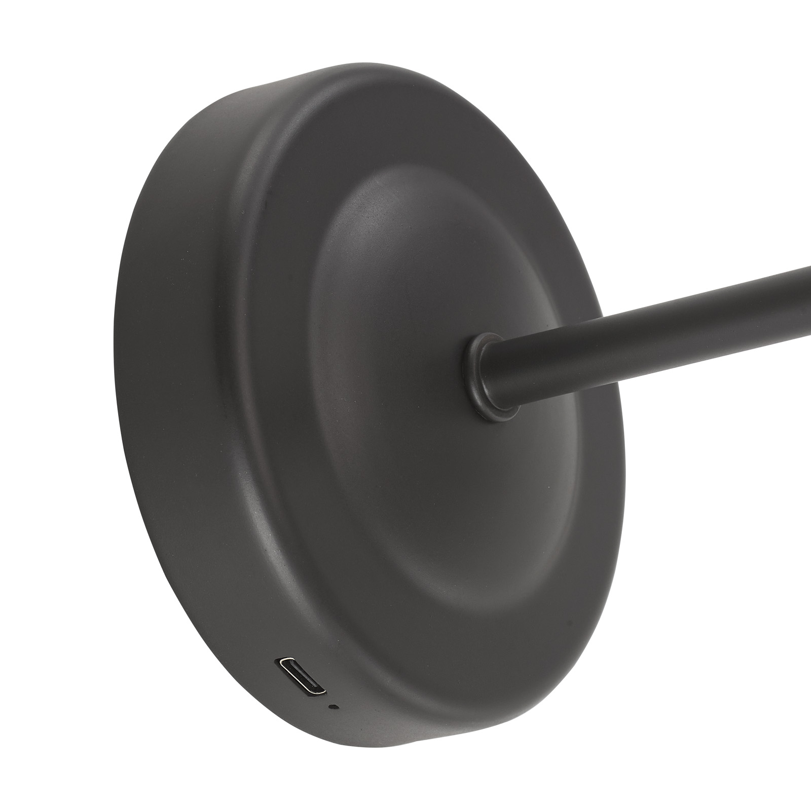 Navarro Rechargeable Wall Light Matt Black Bracket Only LED