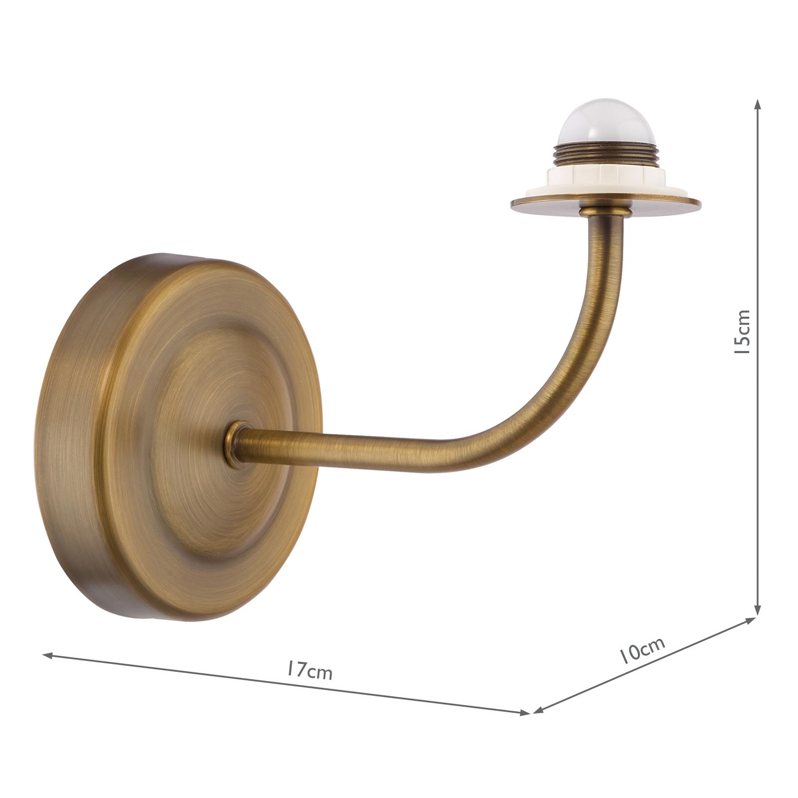 Navarro Rechargeable Wall Light Antique Bronze Bracket Only LED