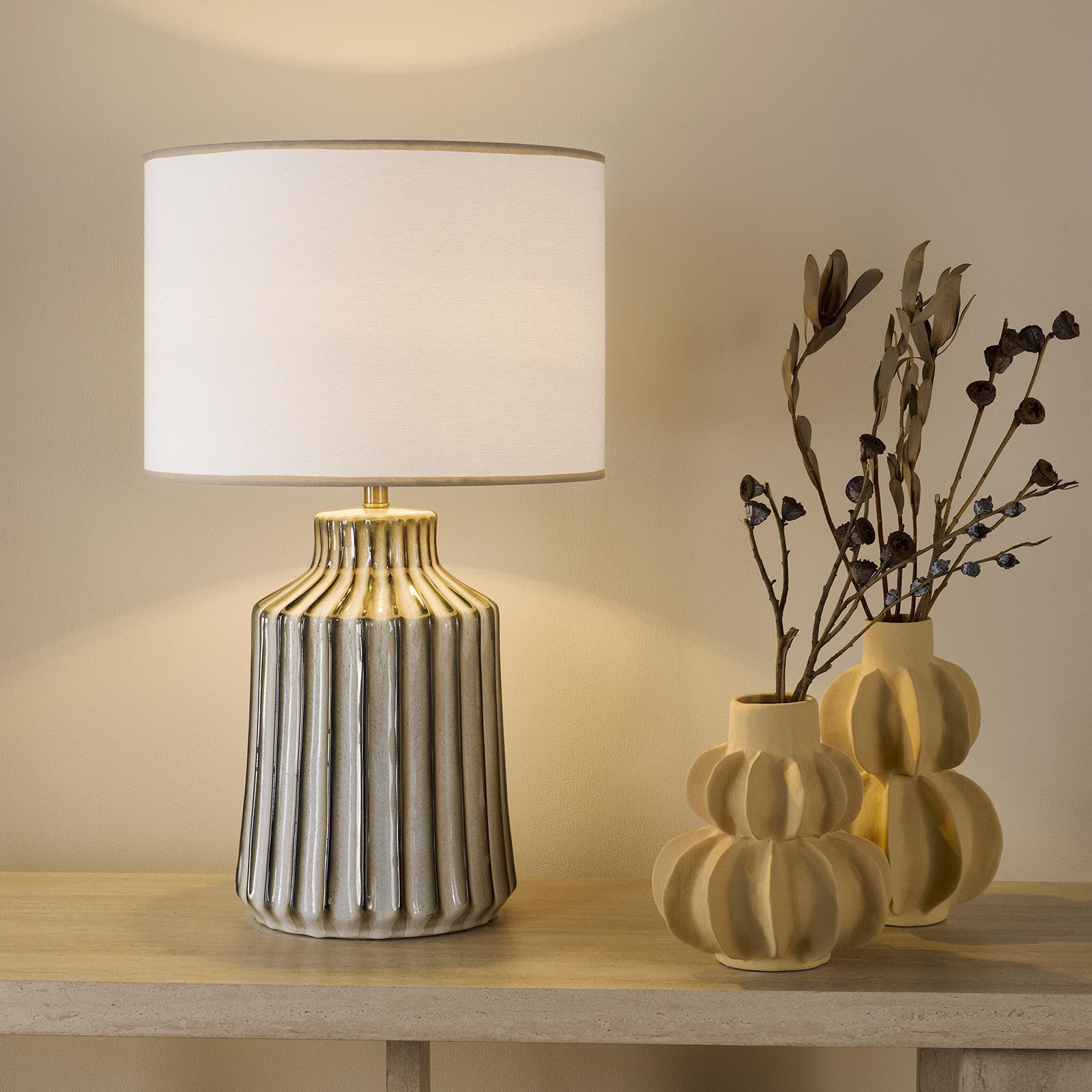 Nedra Table Lamp Natural Ceramic Base Only