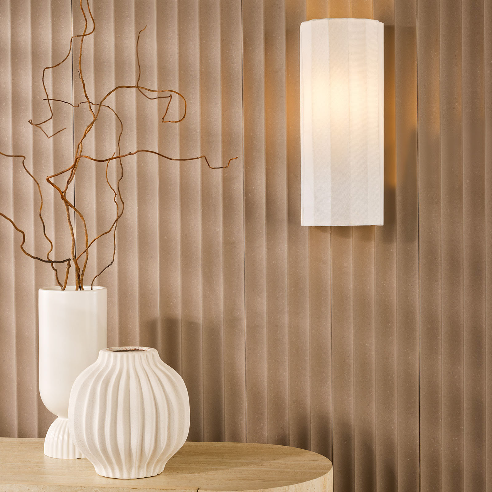 Noura Wall Light Ivory