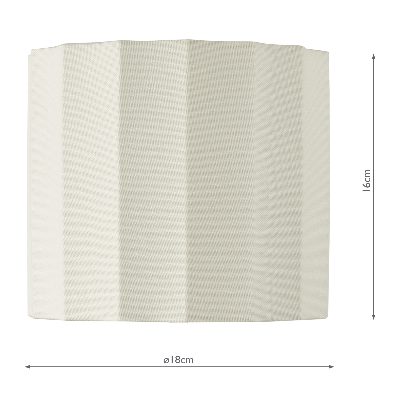 Noura Ivory Linen Drum Shade 18cm