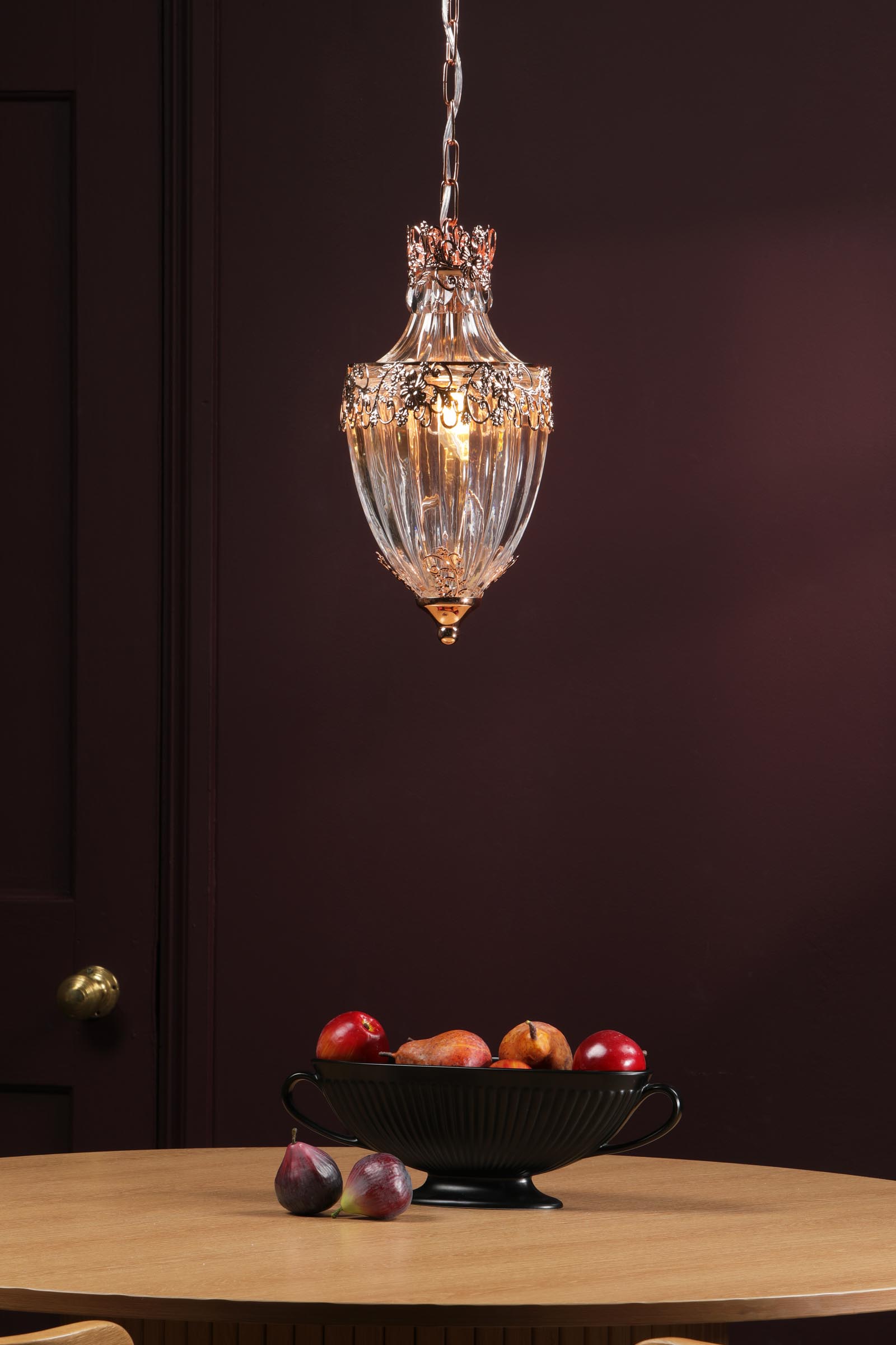 Ottoman Lantern French Gold and Glass