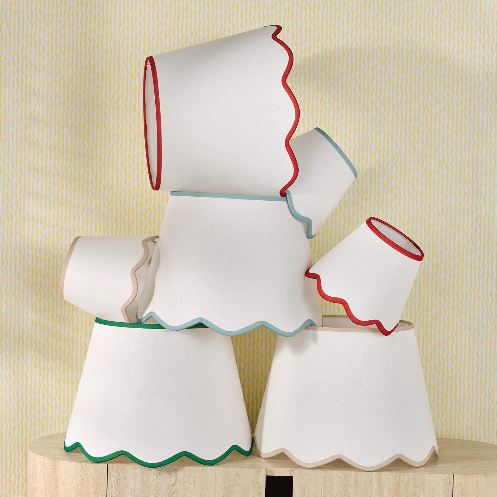 Poma Natural Linen Tapered Drum Shade 25cm