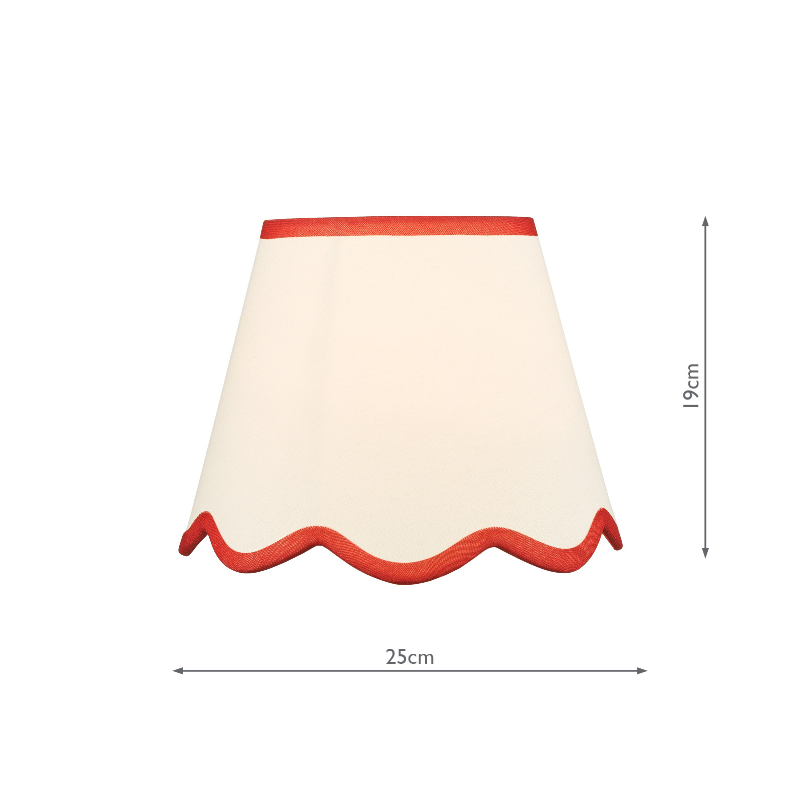 Poma Natural Linen Tapered Drum Shade 25cm