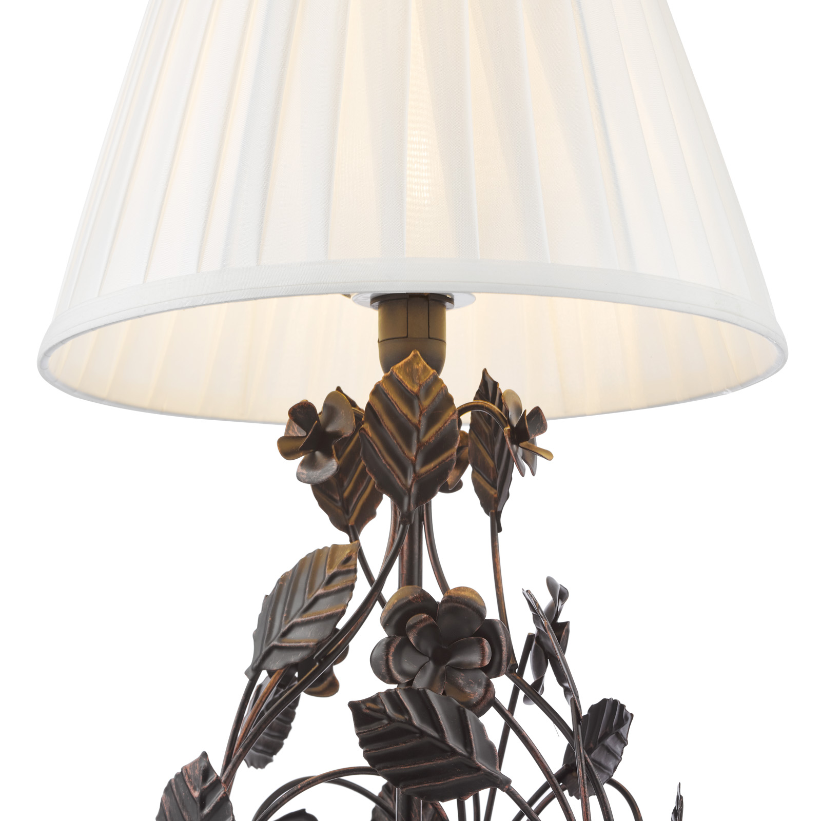 Priscilla Table Lamp Matt Black With Shade