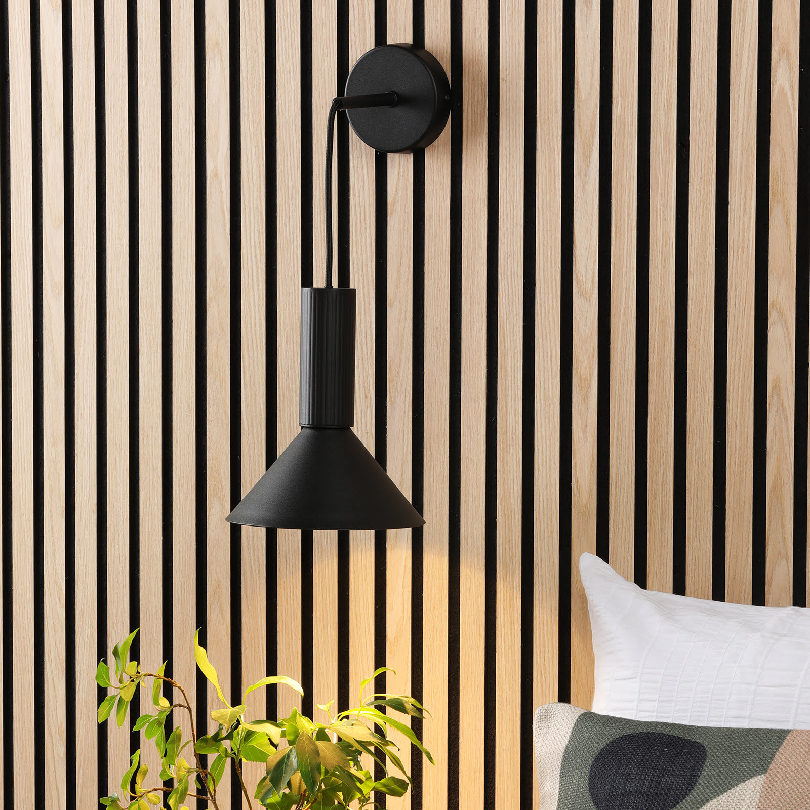 Ragnar Pendant/Wall Light Satin Black