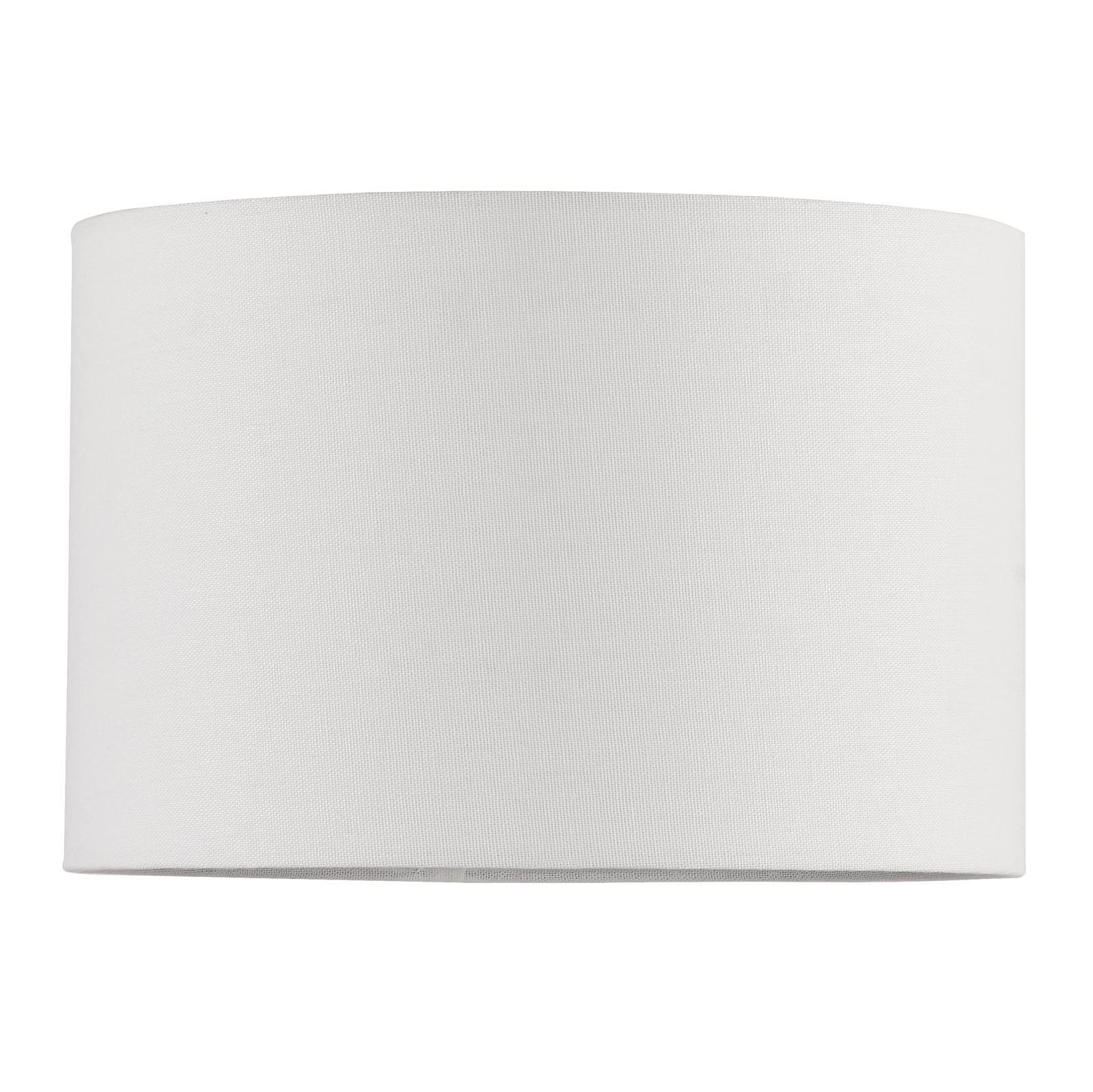 Ravis White Linen Drum Shade 28cm