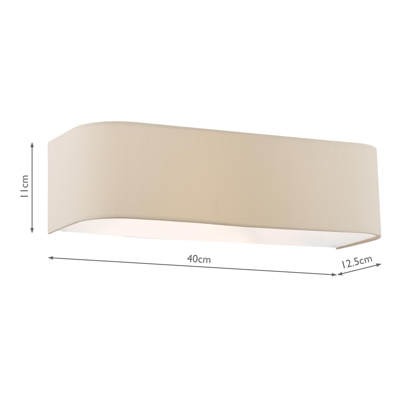 Ronda 2 Light Wall Light Taupe