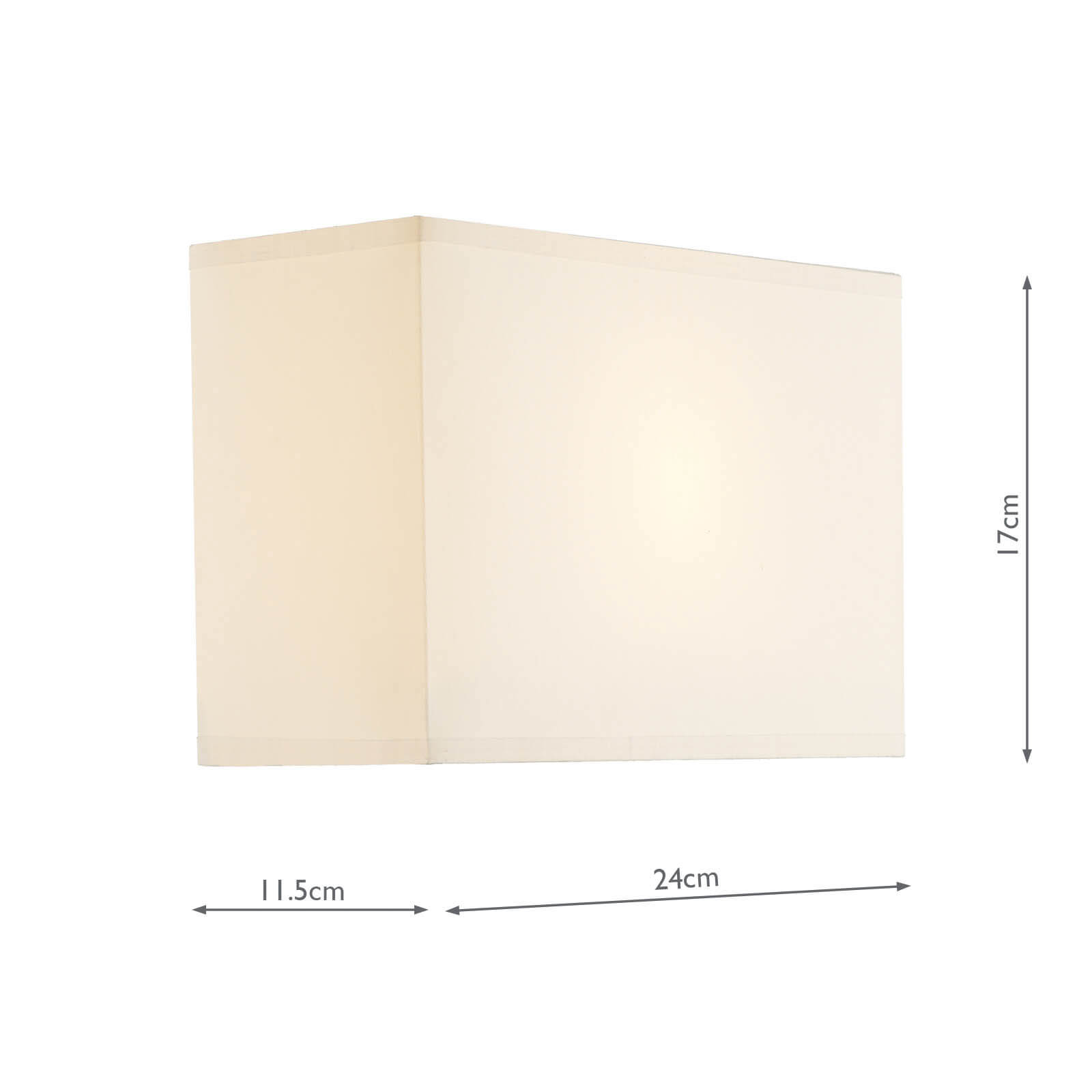 Piza Cream Cotton Rectangle Shade