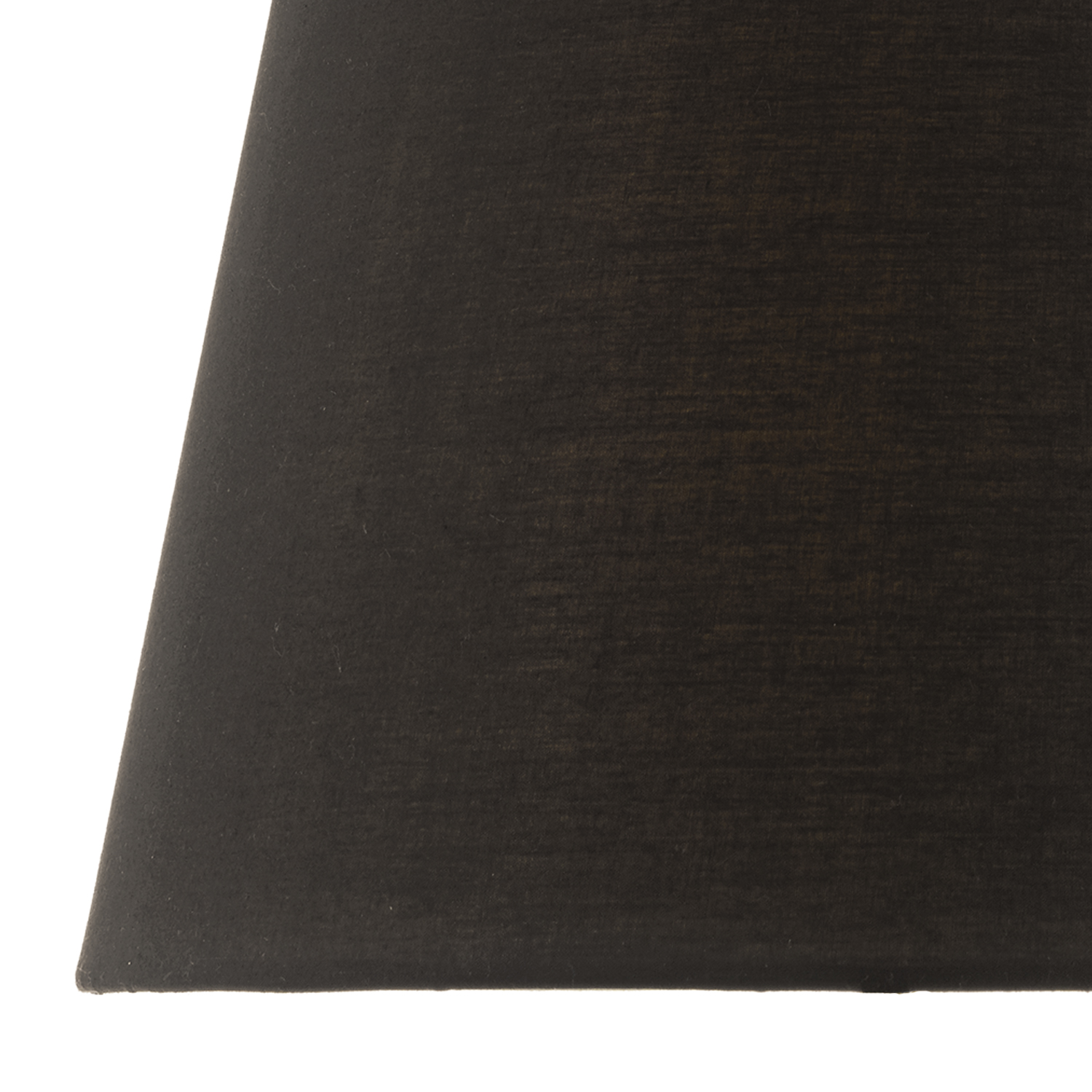 Safa Black Cotton Tapered Drum Shade 36cm