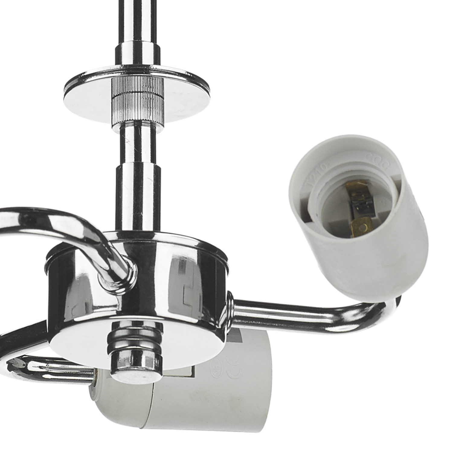 3 Light Semi Flush Suspension Polished Chrome