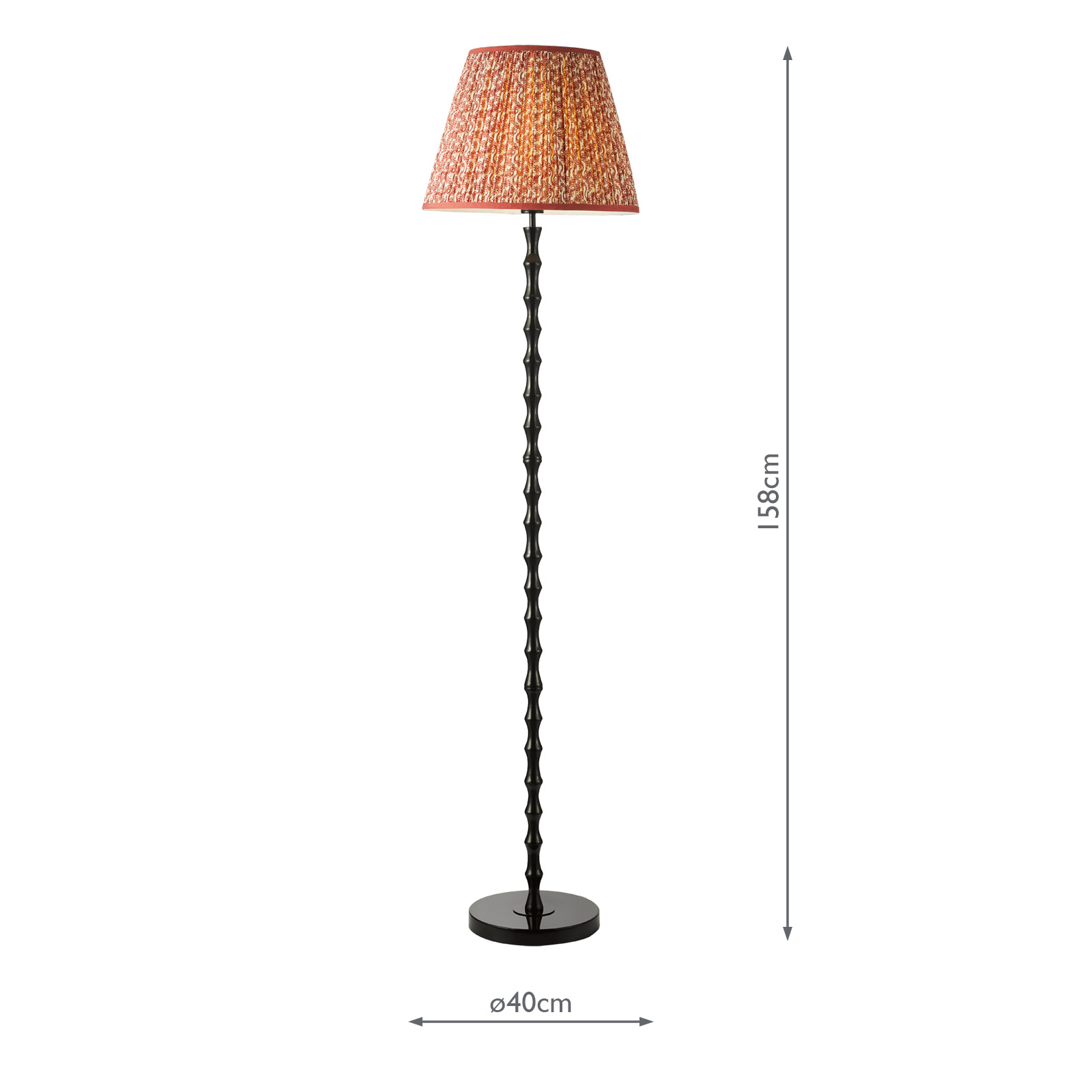 Siyanda Floor Lamp Black With Shade