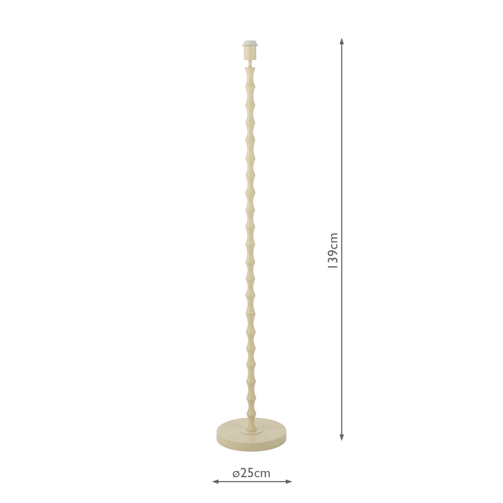Siyanda Floor Lamp Cream Base Only
