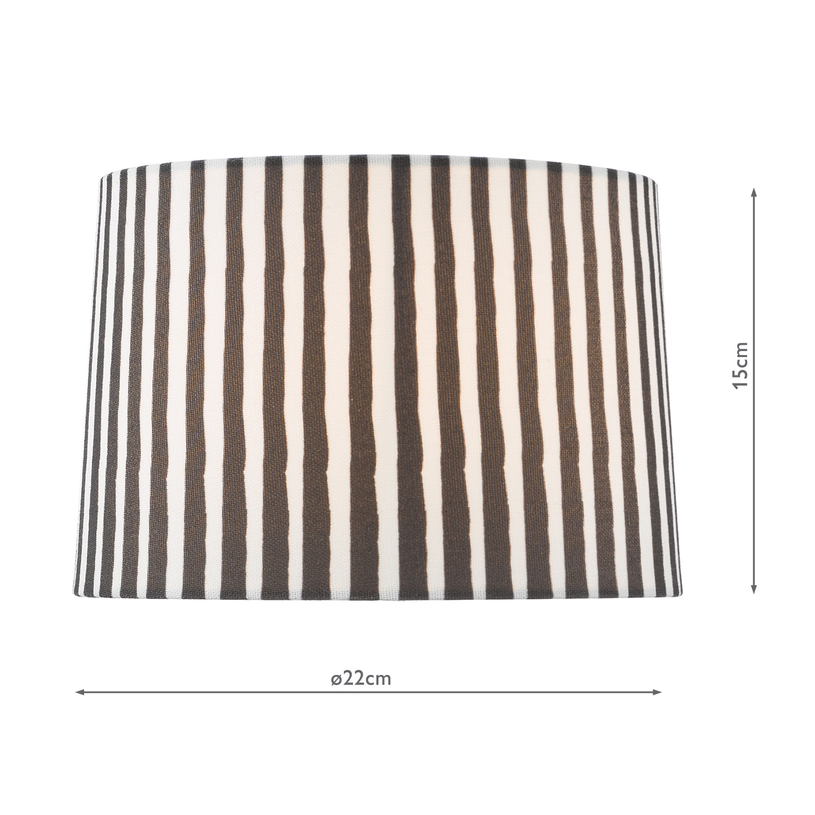 Sosa Black Cotton Tapered Square Shade 22cm