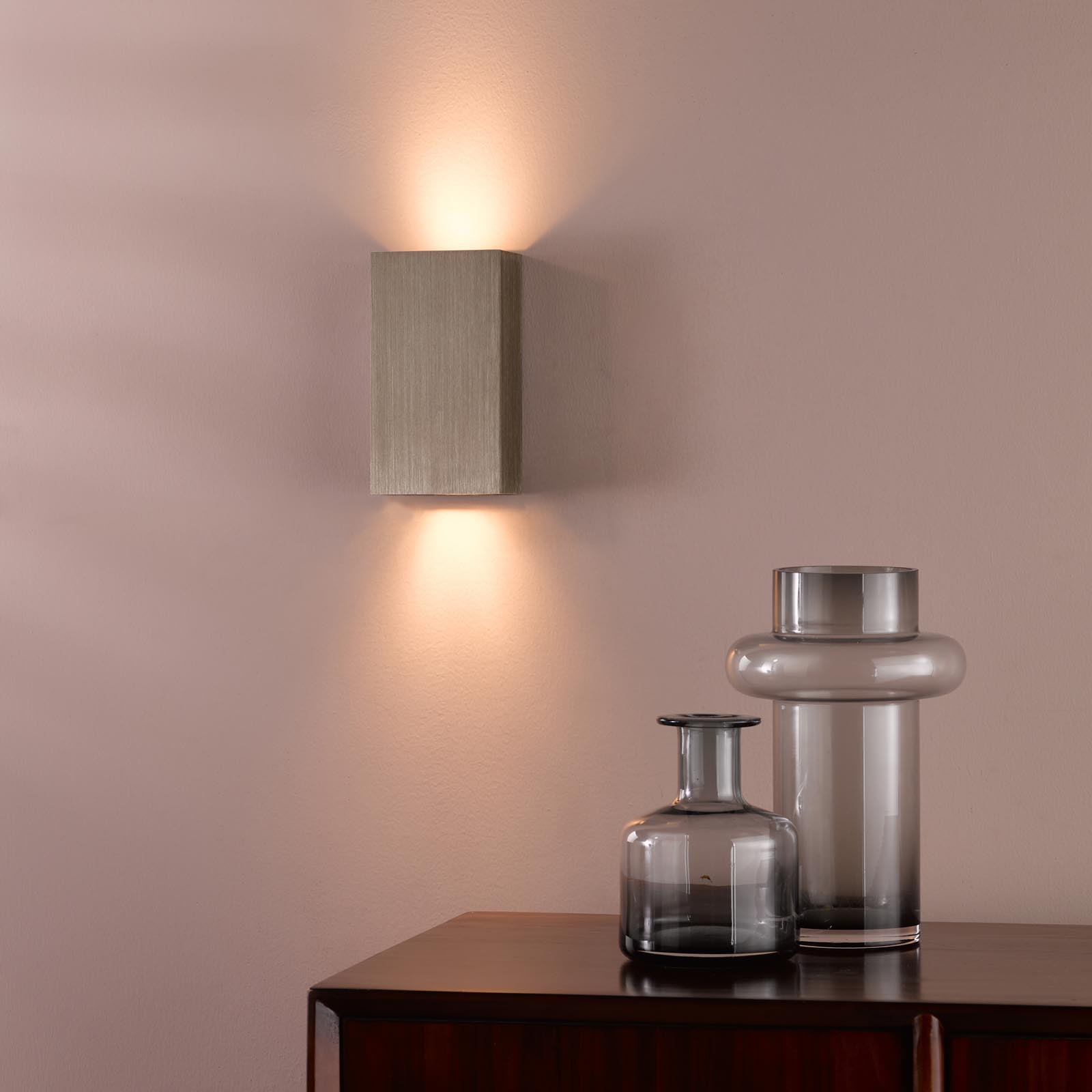 Soven 2 Light Wall Washer Satin Bronze