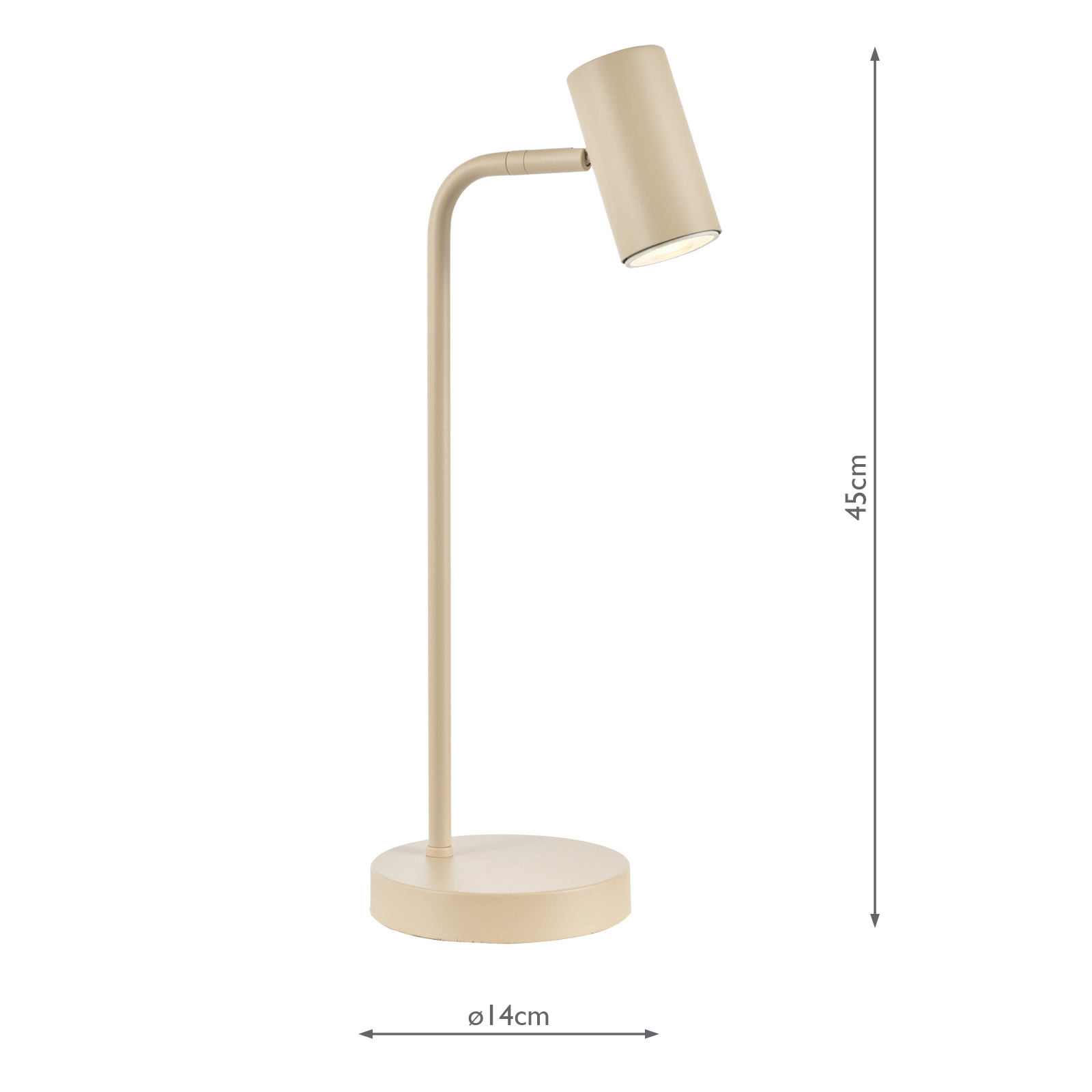 Thierry Desk Lamp Matt Taupe