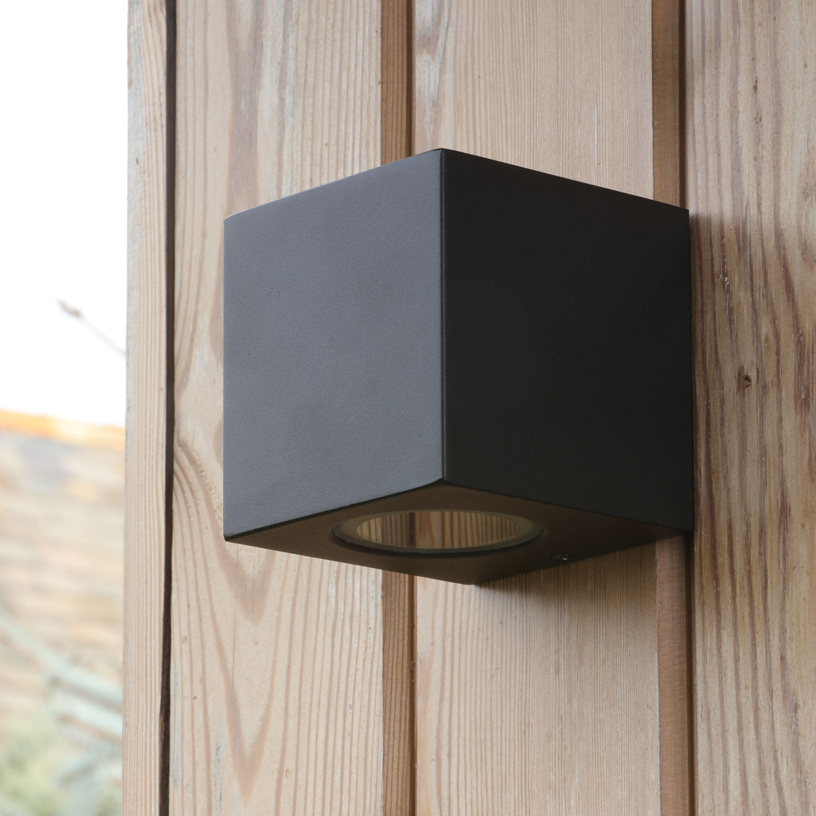 Tiva Outdoor Wall Light Matt Black IP54