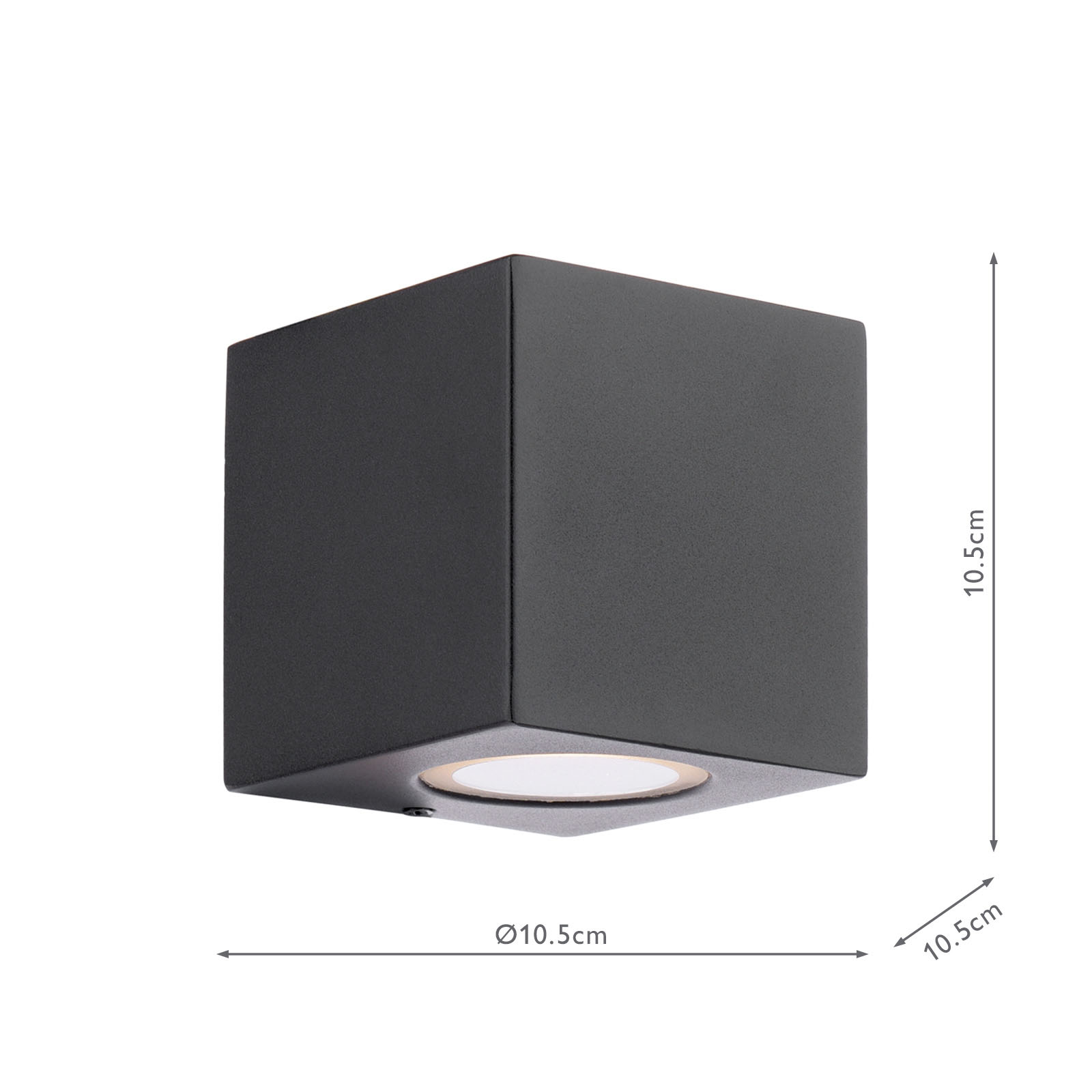 Tiva Outdoor Wall Light Matt Black IP54