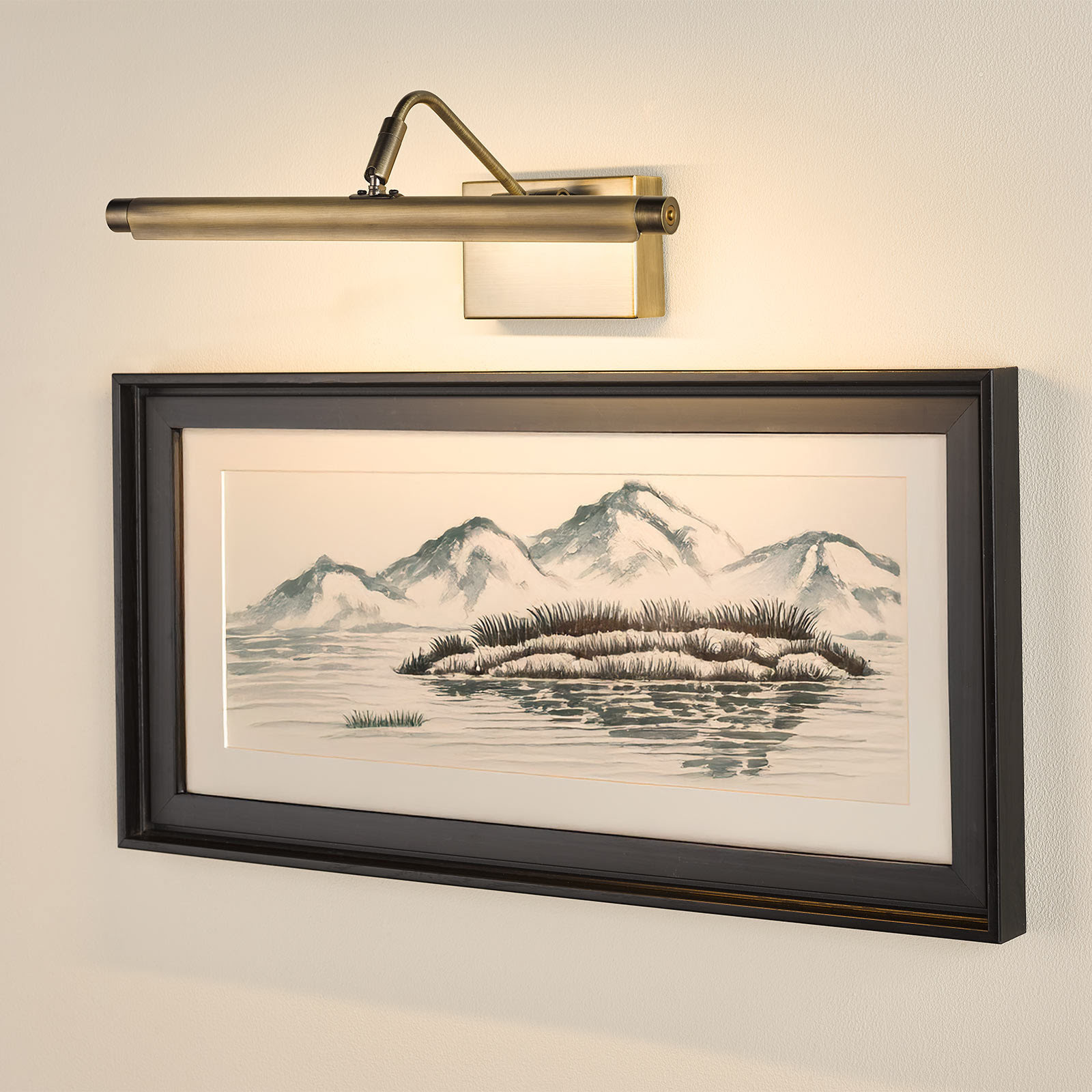 Tyrus 35cm Picture Light Brushed Bronze LED