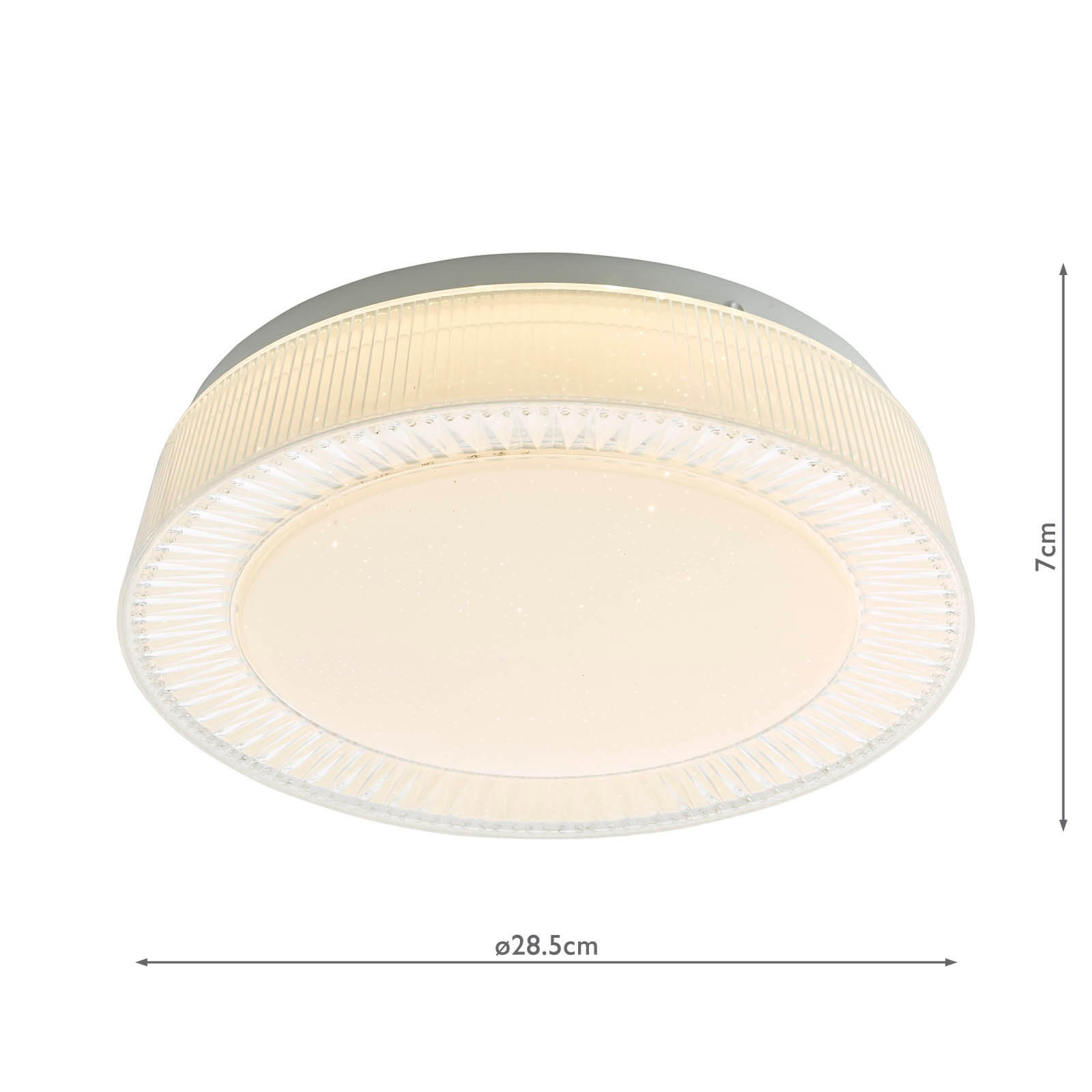 Udell Flush White Acrylic LED