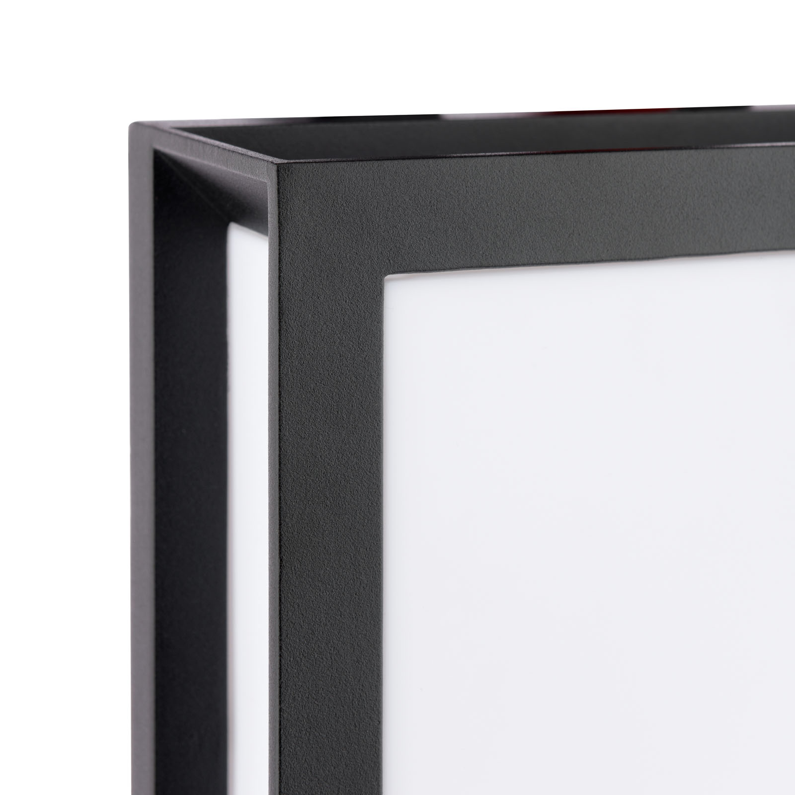 Vayu 2 Light Outdoor Wall Light Matt Black and Opal IP44
