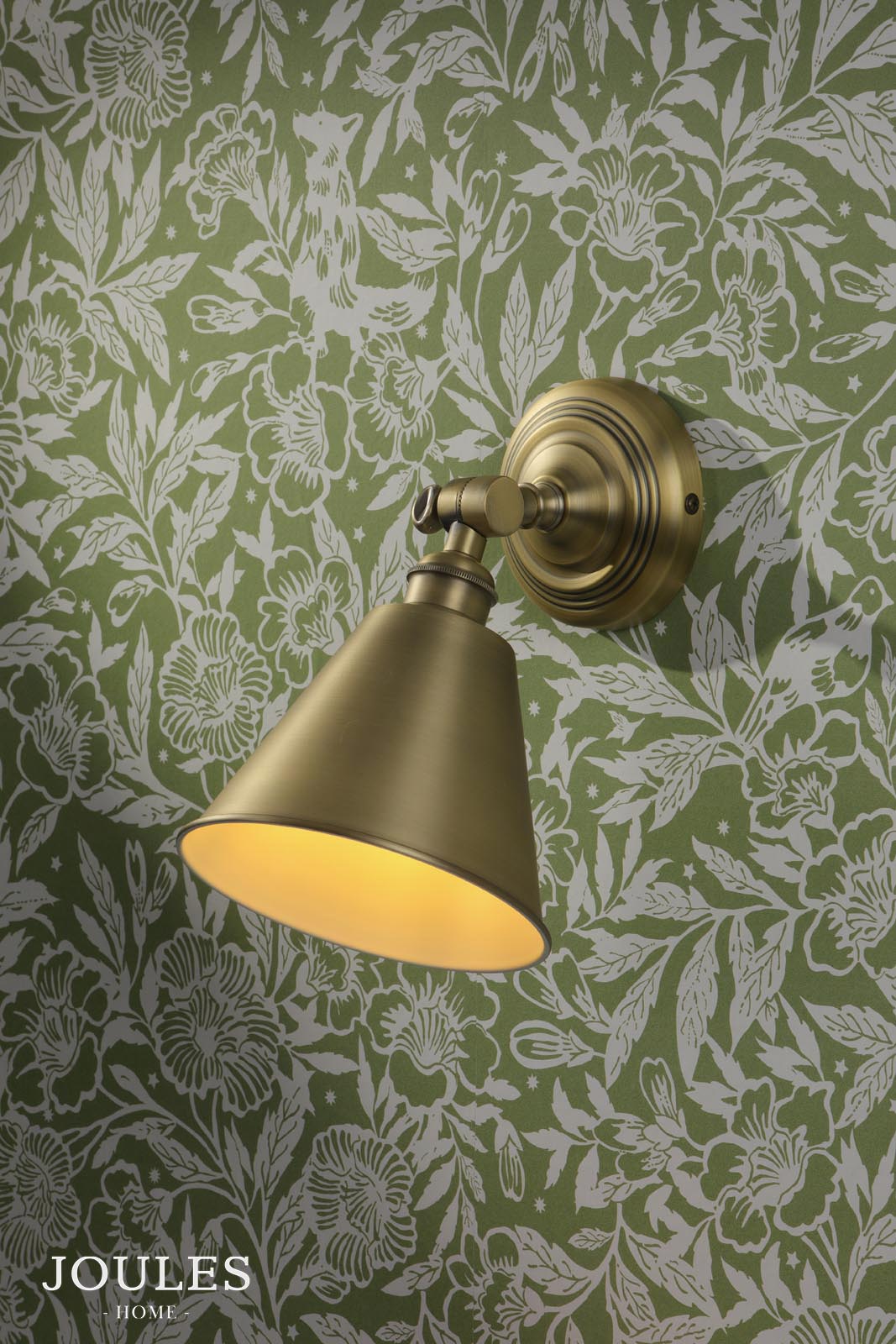Joules Wollaton Wall Light Matt Antique Brass