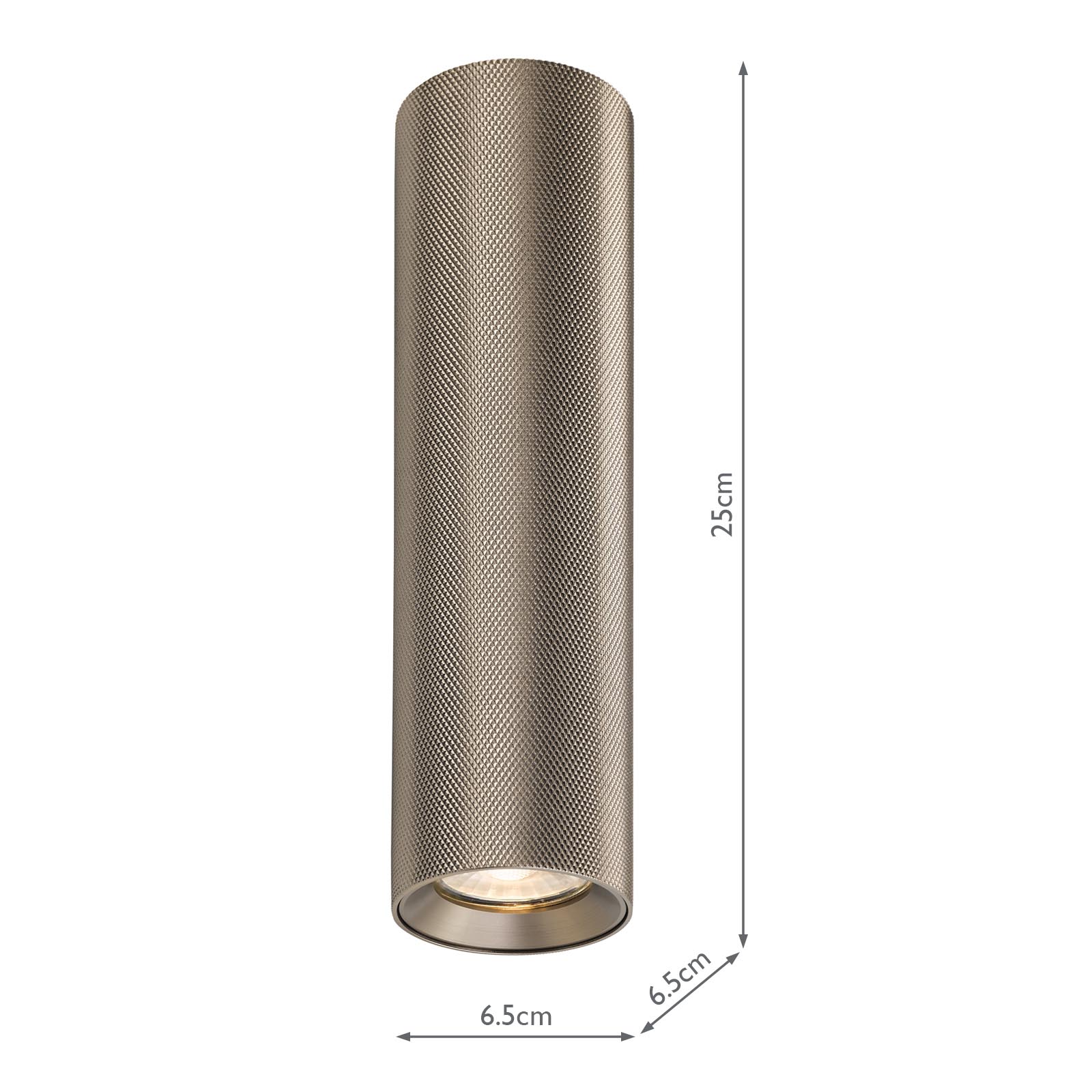 Yamis 2 Light Wall Light Knurled Bronze